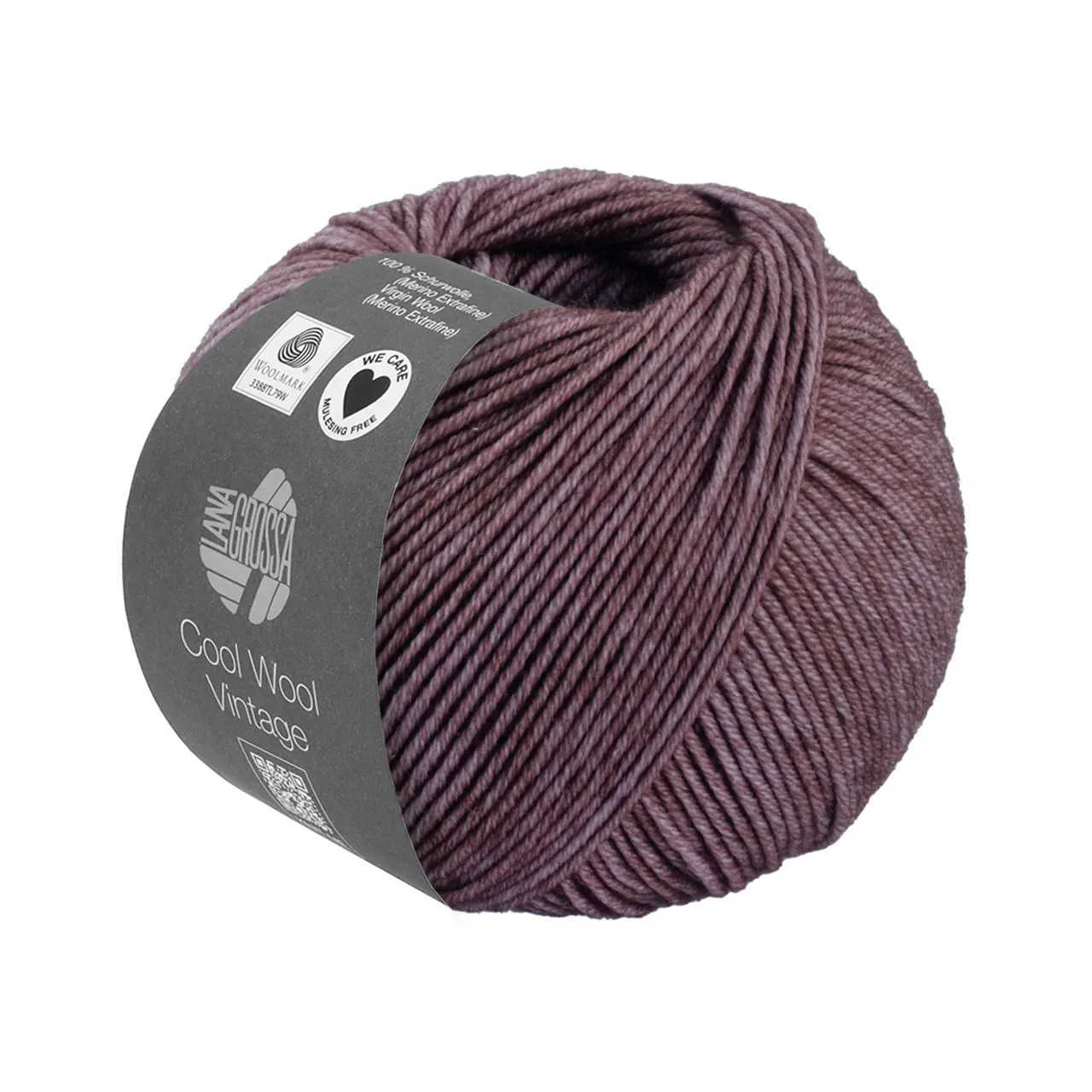 Cool Wool Vintage 7387 Antikviolett von Lana Grossa. Merinoklassiker mit Ton-in-Ton Farbeffekt - Für größere einfarbige Projekte empfehlen wir jeweils m