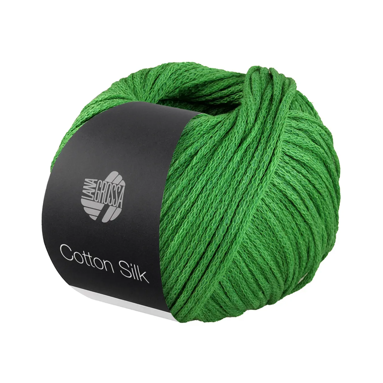 Cotton Silk 16 Grün von Lana Grossa. Edles Effektgarn aus Maulbeerseide gefüllt mit Baumwolle