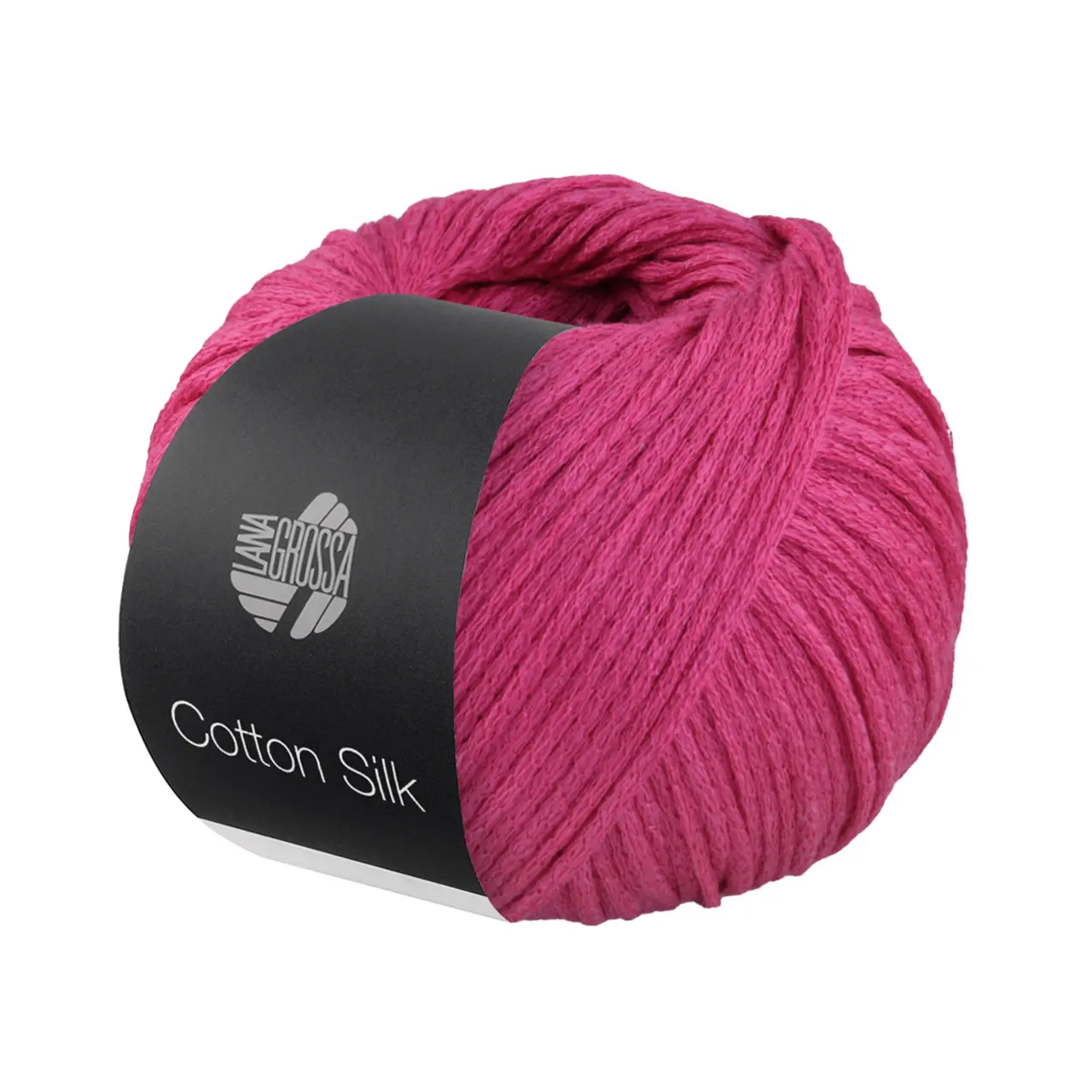 Cotton Silk 3 Pink von Lana Grossa. Edles Effektgarn aus Maulbeerseide gefüllt mit Baumwolle