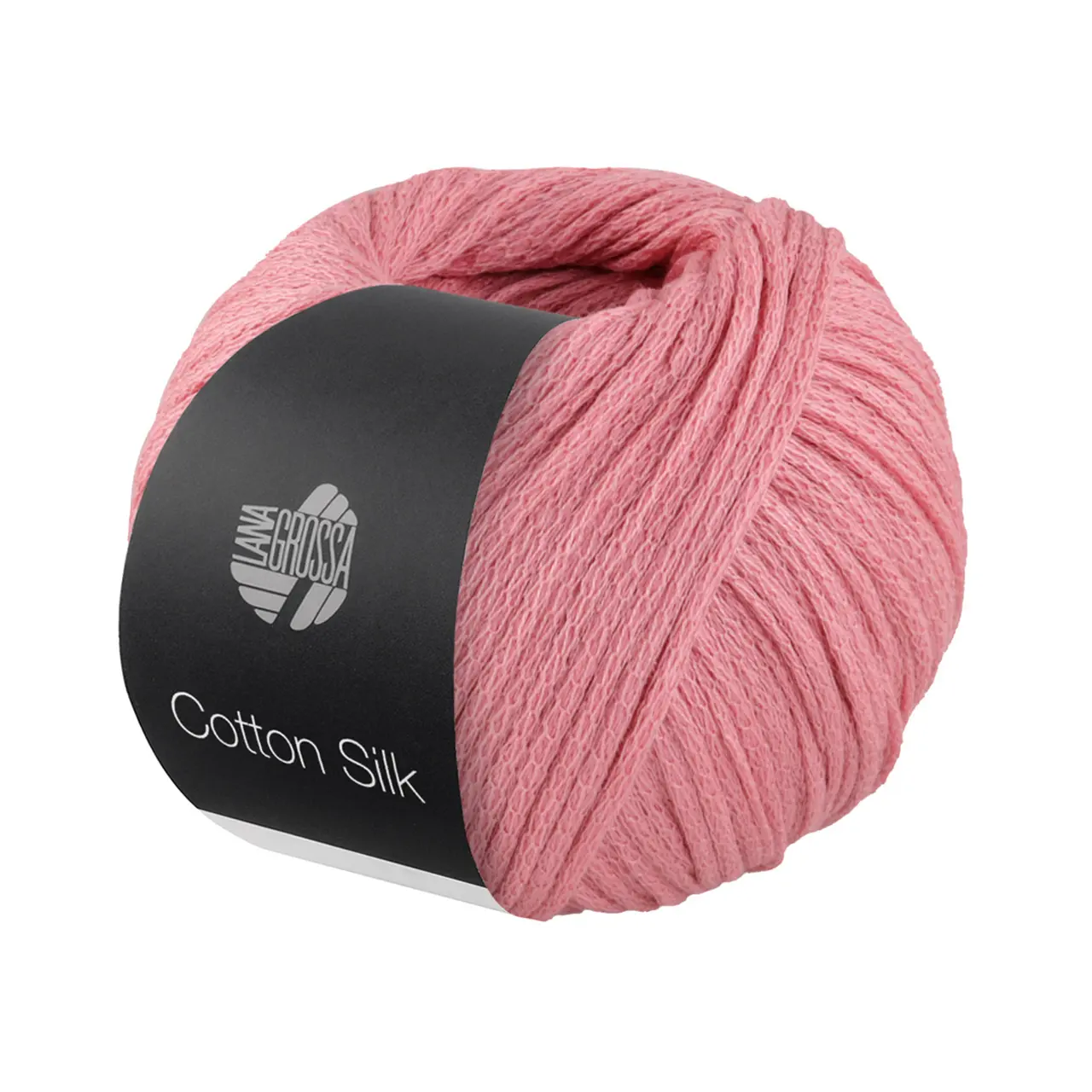 Cotton Silk 5 Rosa von Lana Grossa. Edles Effektgarn aus Maulbeerseide gefüllt mit Baumwolle