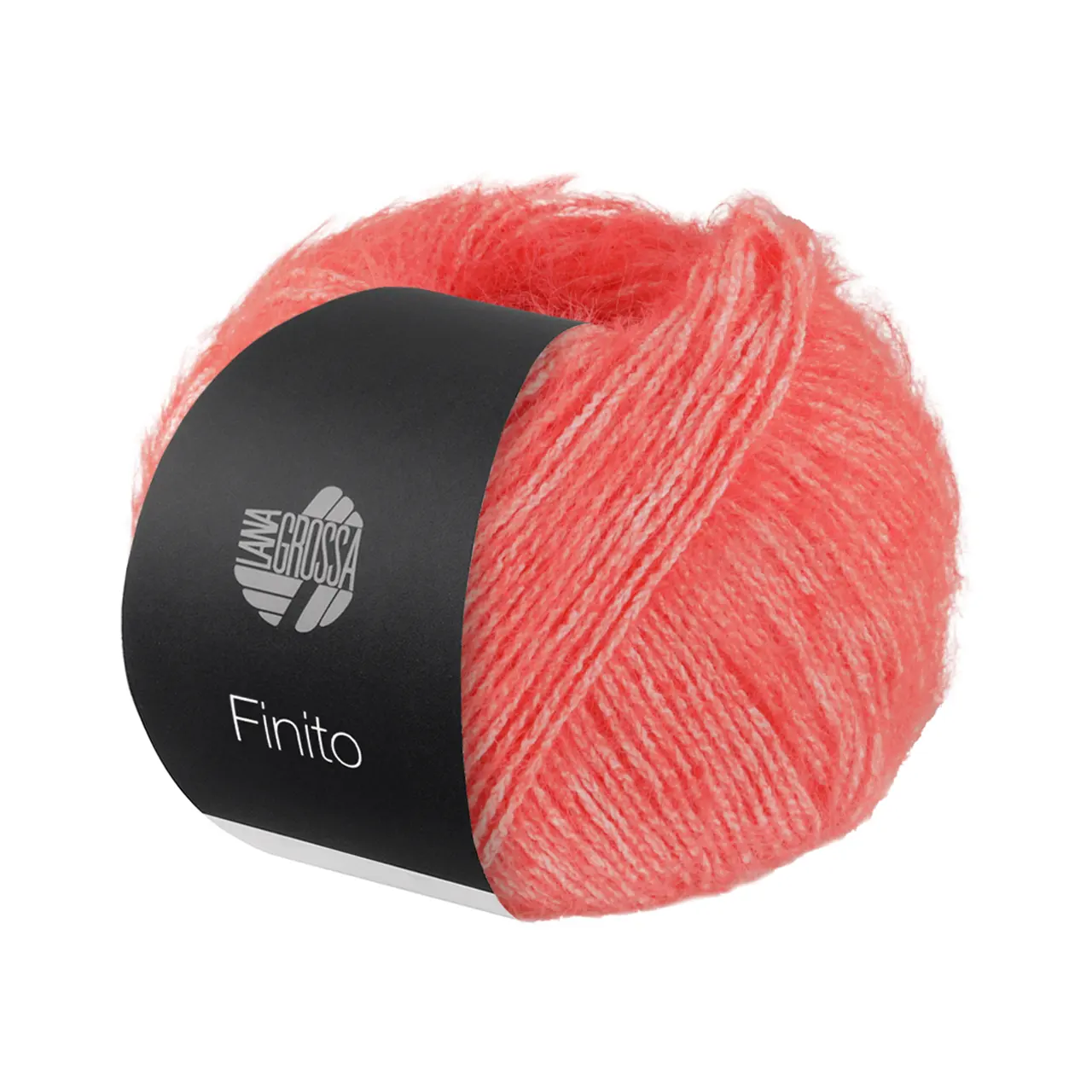 Finito 10 Lachsrot/Creme von Lana Grossa. Sommerliches Flauschgarn mit Baumwolle