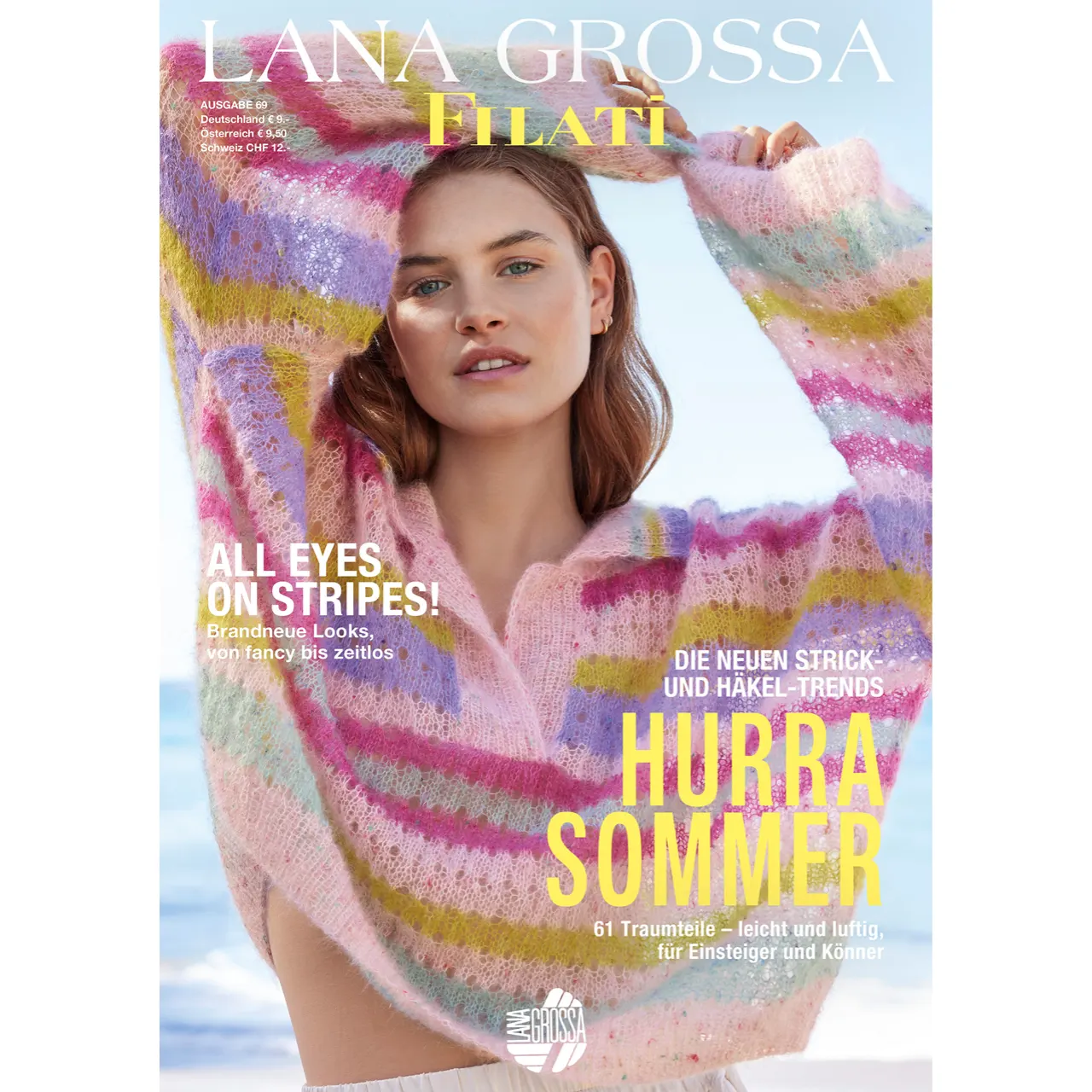 Lana Grossa Magazin Filati Journal 69 Frügling/Sommer 2025 mit vielen tollen Modellen bei Wolle & Schönes