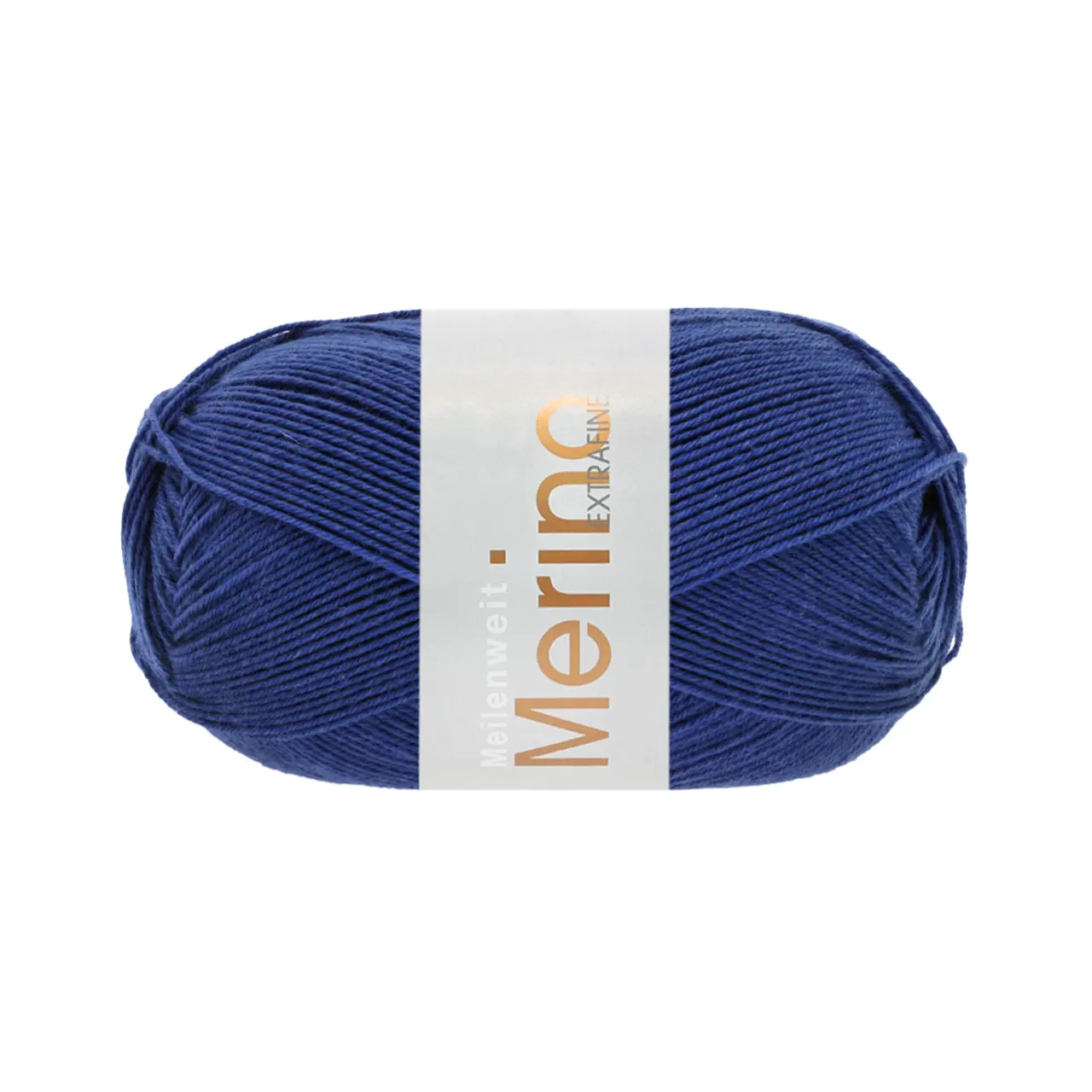 Meilenweit 100 Merino Extrafine Uni 2461 Tintenblau von Lana Grossa. Hochwertiges Sockengarn aus extrafeiner Merino-Wolle waschmaschinenfest
