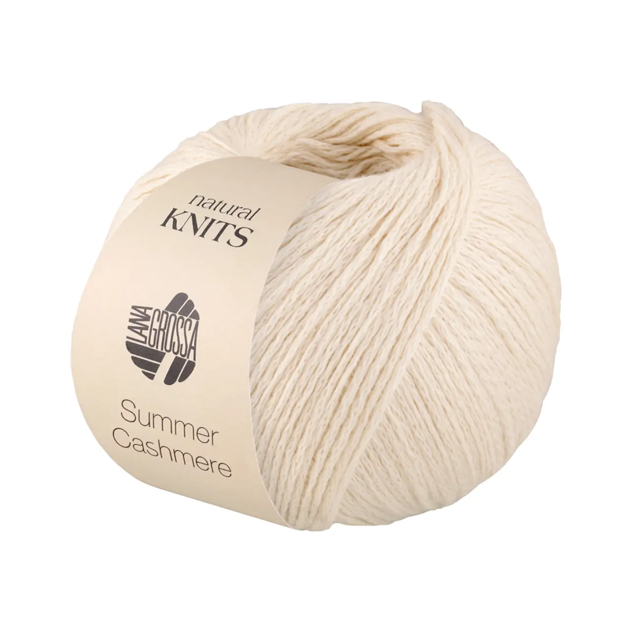 Summer Cashmere 2 Creme von Lana Grossa. Feines Kettengarn aus Baumwolle und Kaschmir