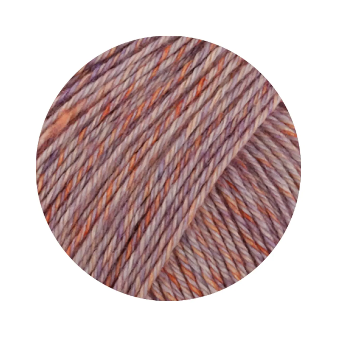 Vintage Socks 1011 Rosa/Lila/Apricot/Blassgelb Meliert von Lana Grossa. Hochwertiges Sockengarn mit Merinowolle und mit Ton in Ton Farbeffekt