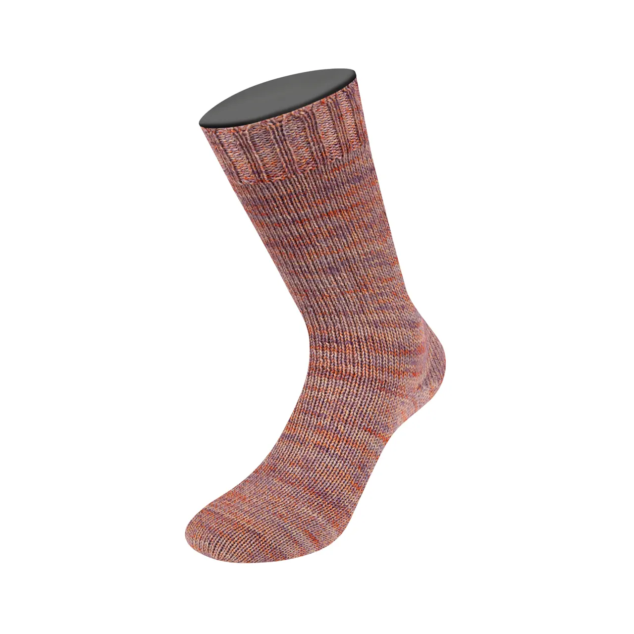 Vintage Socks 1011 Rosa/Lila/Apricot/Blassgelb Meliert von Lana Grossa. Hochwertiges Sockengarn mit Merinowolle und mit Ton in Ton Farbeffekt