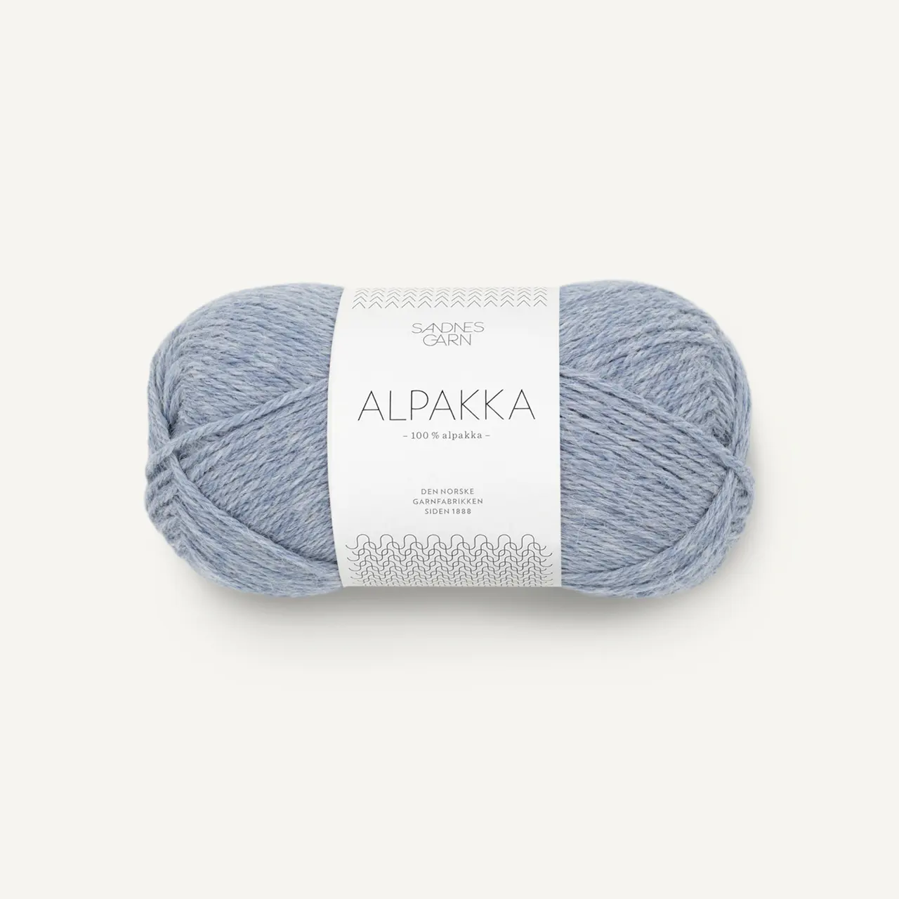 Alpakka 6221 Lys Blåmelert von Sandnes Garn. Unglaublich weich mit perfektem Tragekomfort. 100% reine Alpaka-Schurwolle für den wählerischen und qualitätsbewussten Kunden.