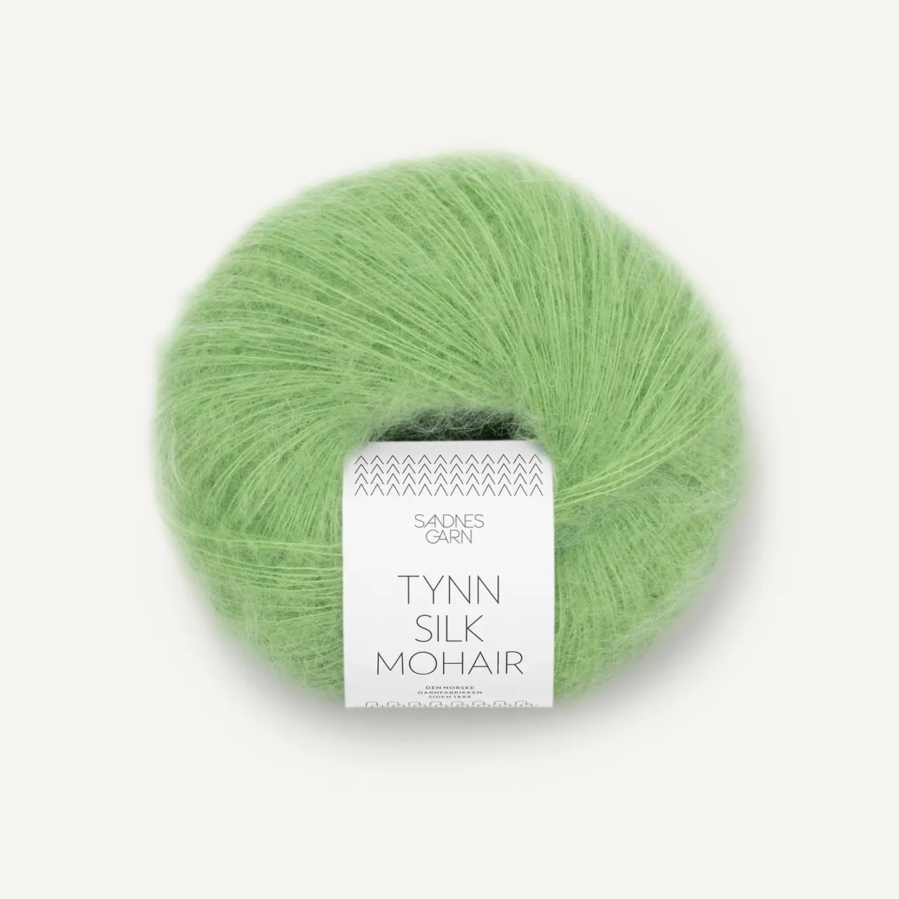 Tynn Silk Mohair 8733 Spring Green von Sandnes Garn. Eine weiche und luxuriöse Mischung aus feinstem Mohair Wolle und Seide.