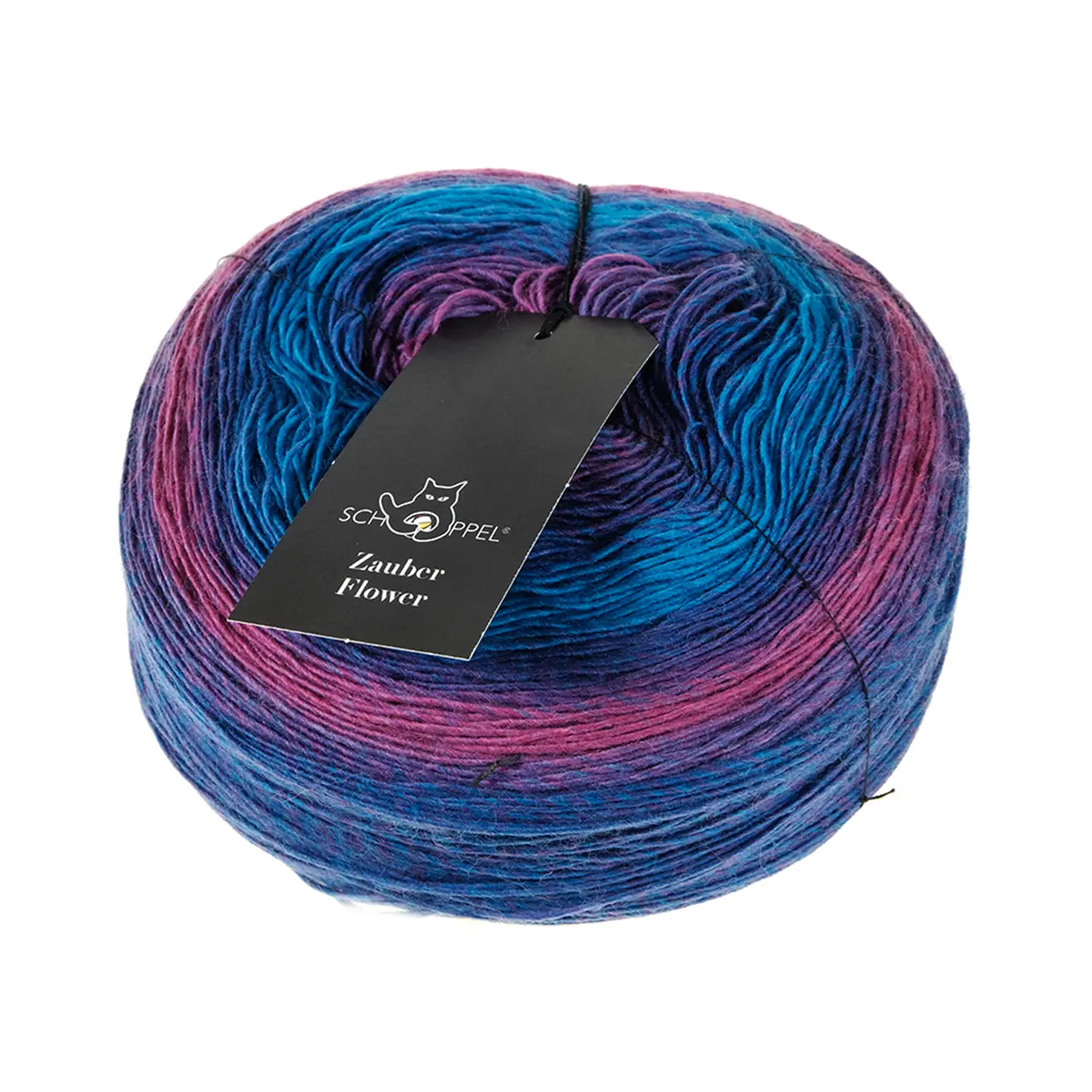 Zauber Flower Pro 2350 Frühblüher von Schoppel. Mit extra langem Farbverlauf. Jeder Knäuel besitzt ein individuelles und einzigartiges Farbspiel.