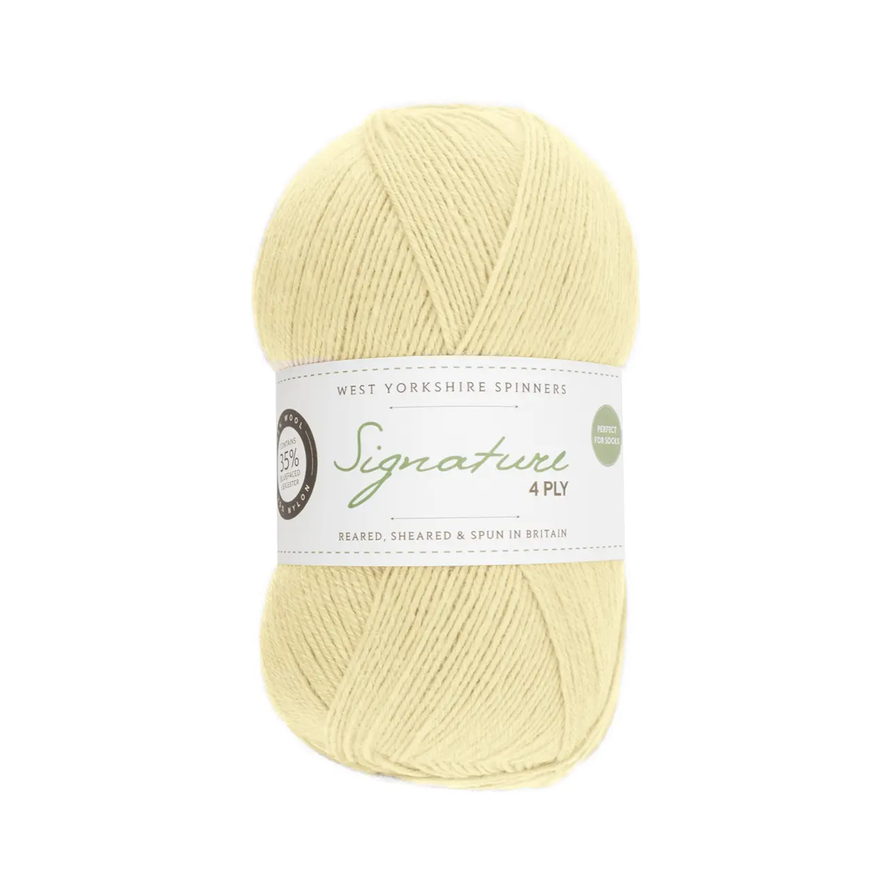 Signature 4-Fach 10 Milk Bottle von West Yorkshire Spinners. Sehr weiches und strapazierfähiges Garn aus hochwertigen Materialien mit außergewöhnlicher Vielseitigkeit ideal für Socken Schals und Tücher mit schönem Fall. Erhältlich in vielen kräftigen bis natürlichen Unifarben aber auch als selbststreifende Variante inspiriert von leuchtenden Cocktailfarben. Mehrfach als „Bestes Sockengarn“ ausgezeichnet.