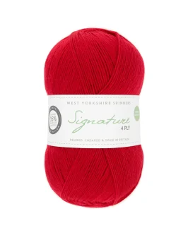 <span class="yarn-title">Signature 4-Fach</span> <span class="yarn-color">1000 Rouge</span>