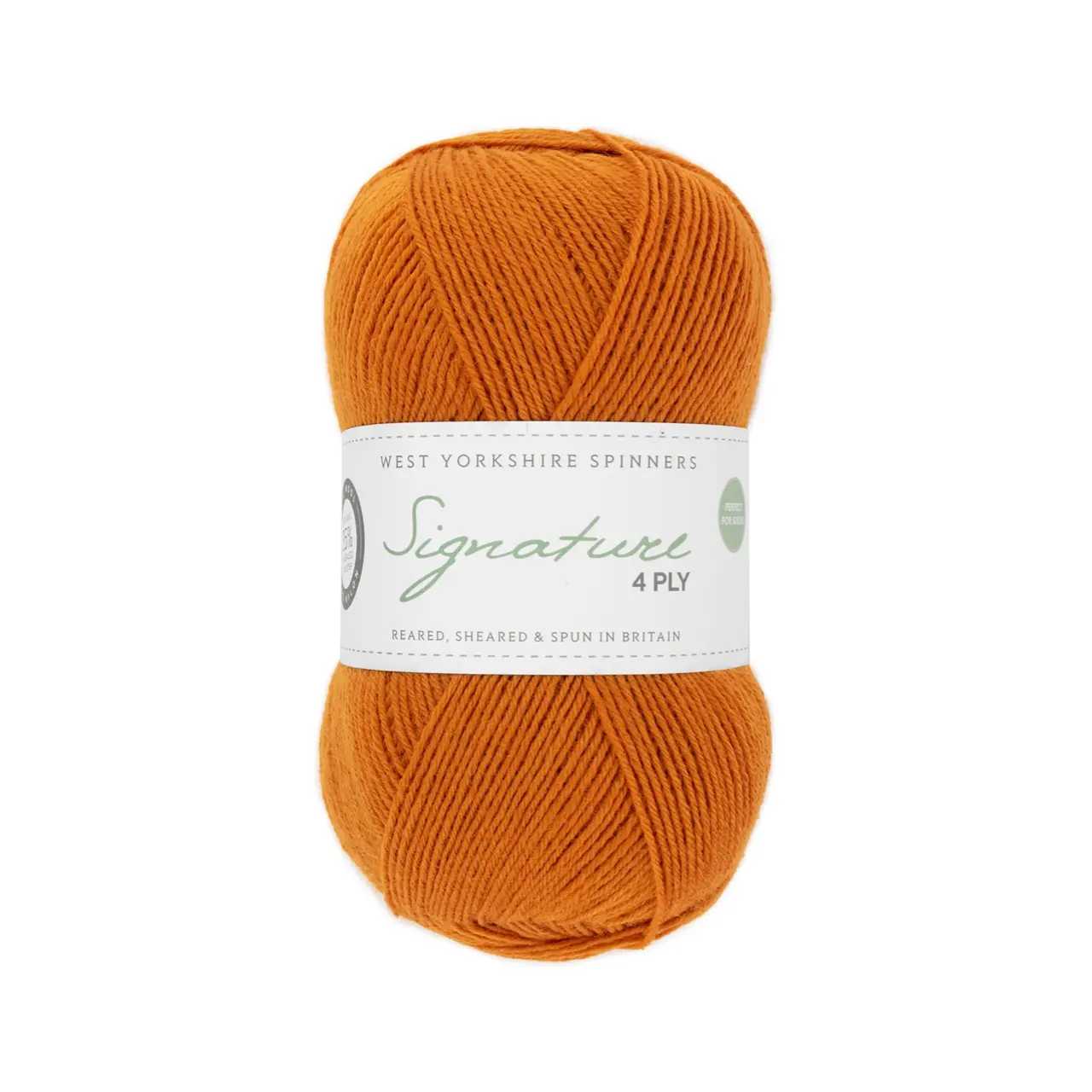 Signature 4-Fach 1004 Amber von West Yorkshire Spinners. Sehr weiches und strapazierfähiges Garn aus hochwertigen Materialien mit außergewöhnlicher Vielseitigkeit ideal für Socken Schals und Tücher mit schönem Fall. Erhältlich in vielen kräftigen bis natürlichen Unifarben aber auch als selbststreifende Variante inspiriert von leuchtenden Cocktailfarben. Mehrfach als „Bestes Sockengarn“ ausgezeichnet.
