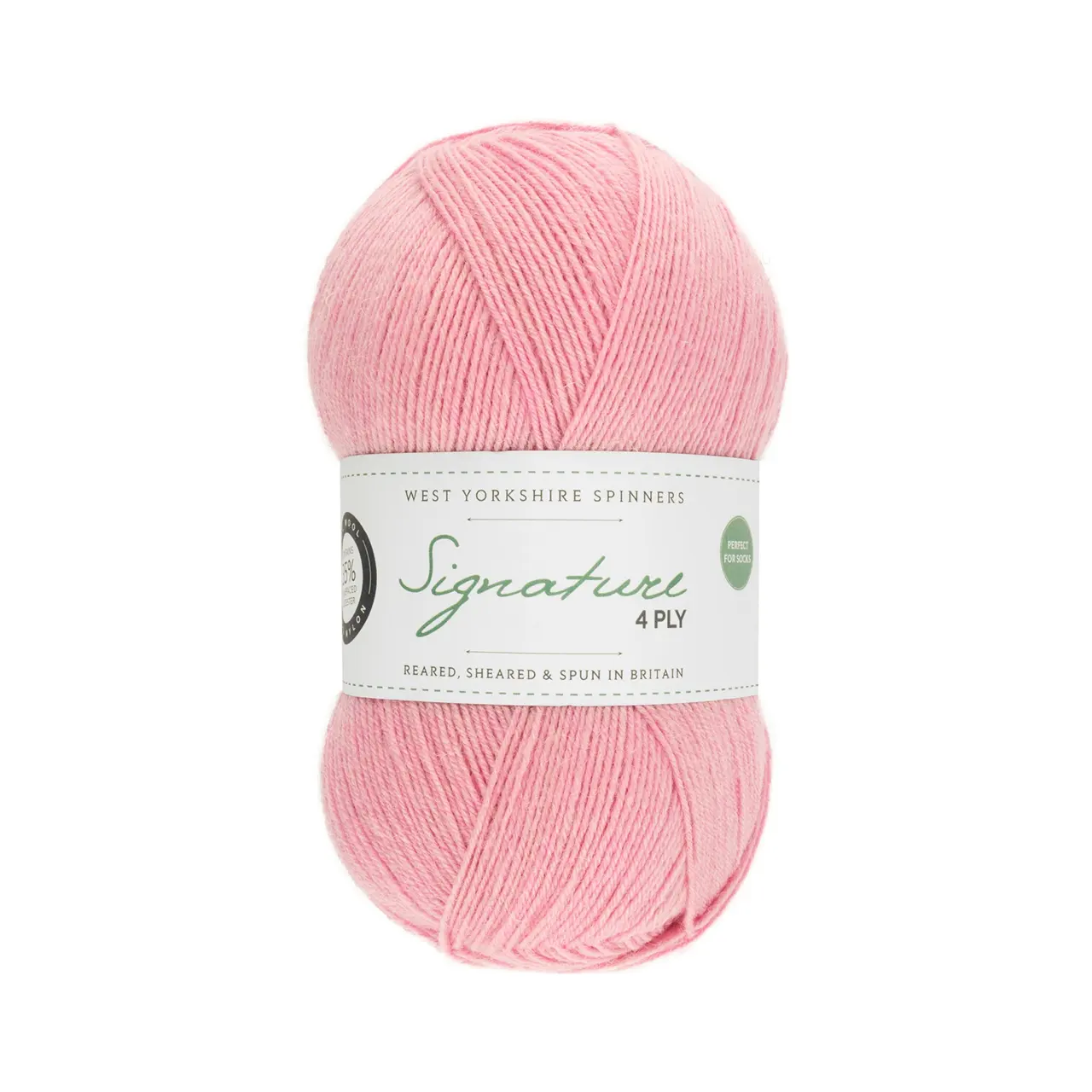 Signature 4-Fach 547 Candy Floss von West Yorkshire Spinners. Sehr weiches und strapazierfähiges Garn aus hochwertigen Materialien mit außergewöhnlicher Vielseitigkeit ideal für Socken Schals und Tücher mit schönem Fall. Erhältlich in vielen kräftigen bis natürlichen Unifarben aber auch als selbststreifende Variante inspiriert von leuchtenden Cocktailfarben. Mehrfach als „Bestes Sockengarn“ ausgezeichnet.