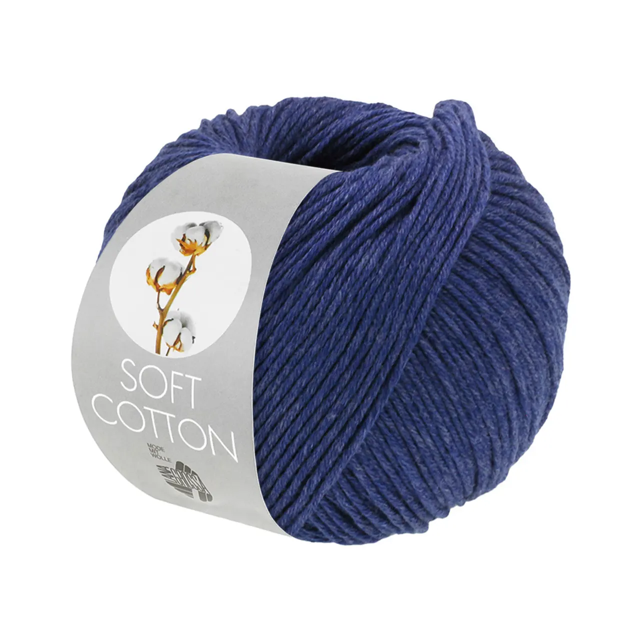 Soft Cotton Uni 55 Kornblume von Lana Grossa. Weiches Baumwollgarn mit modernem Mikrofaseranteil