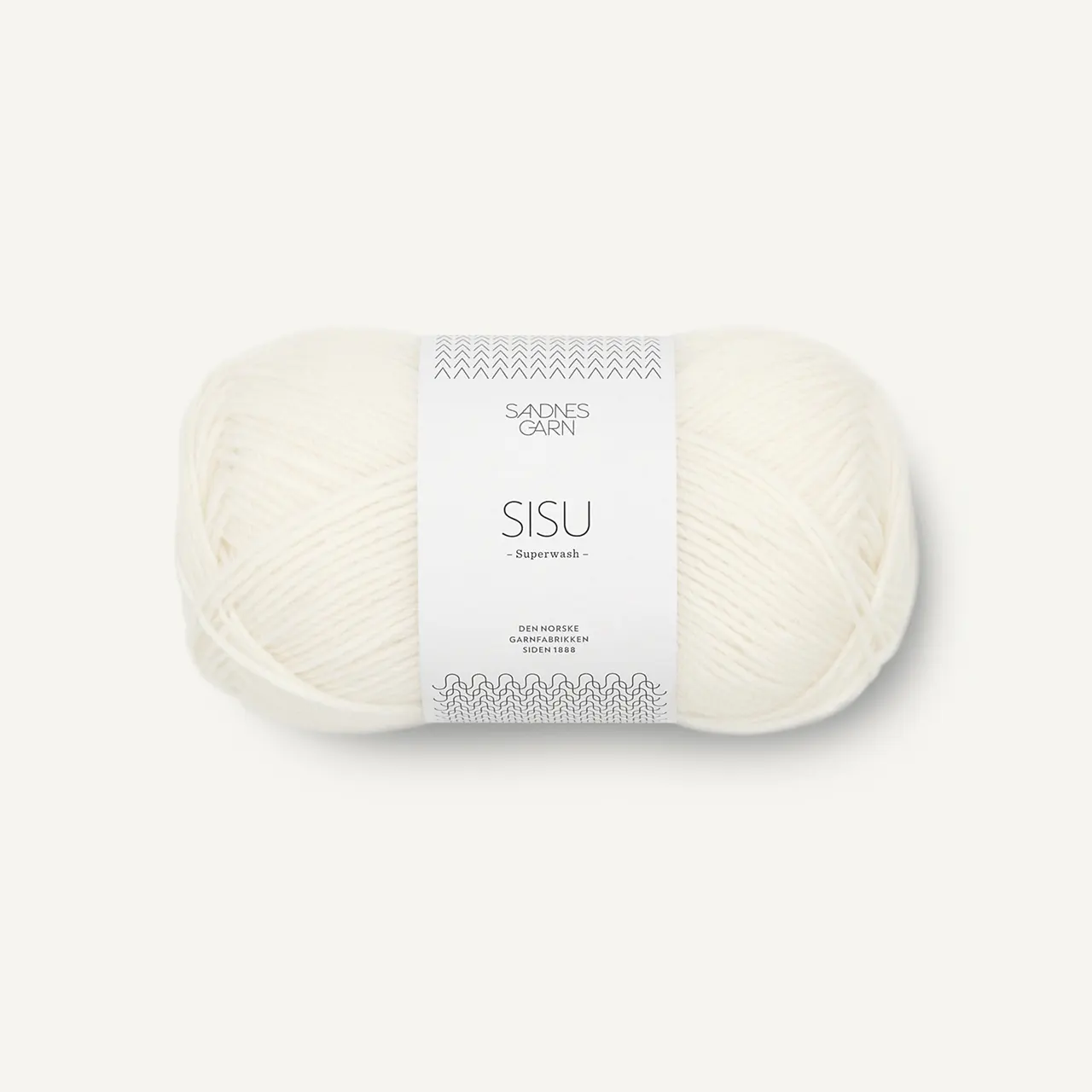 Sisu 1002 Hvit von Sandnes Garn. Ein vielseitiges weiches und trotzdem strapazierfähiges Garn