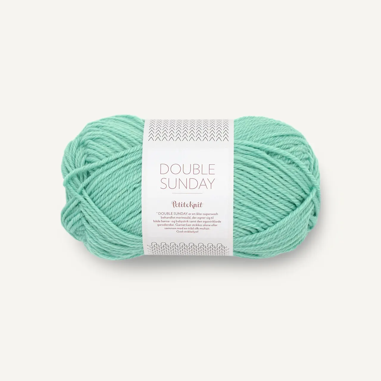 PetiteKnit Double Sunday 7723 Mint von Sandnes Garn. Ein perfektes Basisgarn