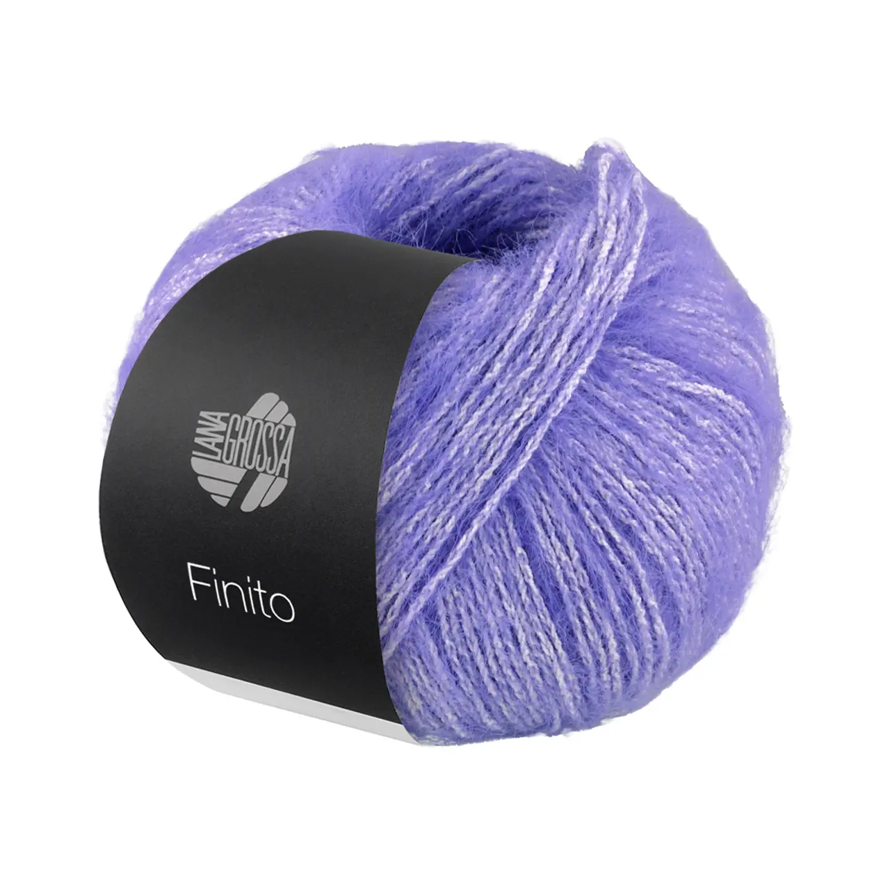 Finito 11 Blaulila/Creme von Lana Grossa. Sommerliches Flauschgarn mit Baumwolle