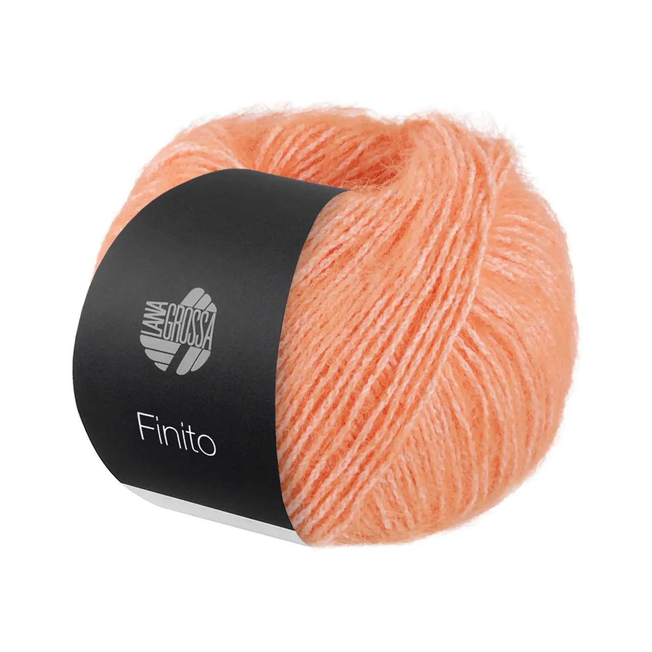 Finito 9 Apricot/Creme von Lana Grossa. Sommerliches Flauschgarn mit Baumwolle