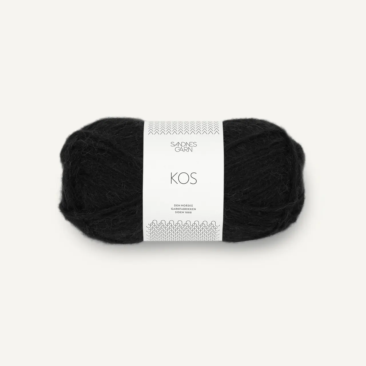 Kos 1099 Svart von Sandnes Garn. Perfektes Garn für federleichte Strickprojekte mit Kuschelfaktor