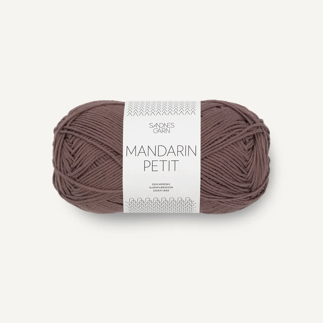 Mandarin petit 3161 Eikenøtt von Sandnes Garn. Herrlich weiches Baumwollgarn das sich für Babys Kinder und Erwachsene eignet.