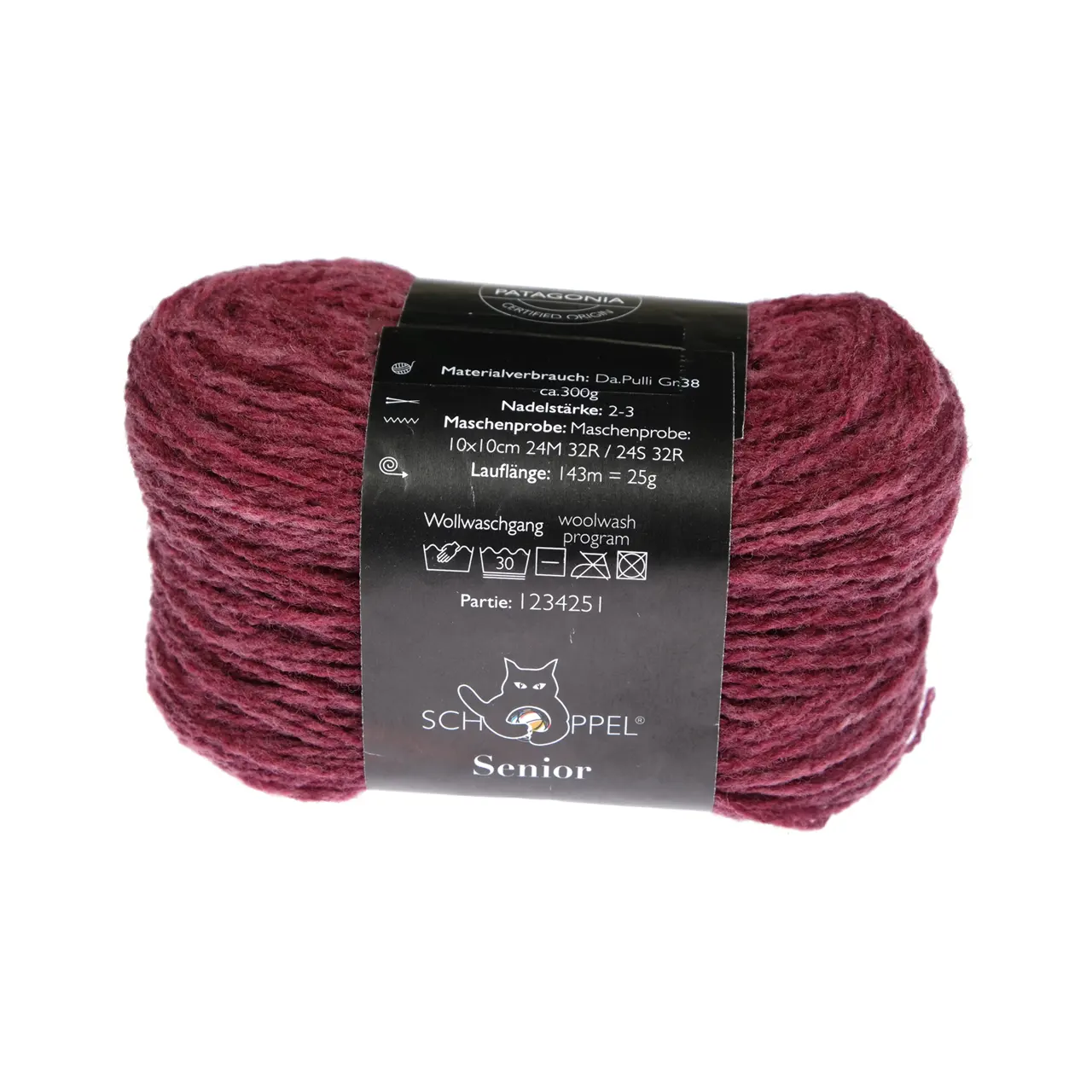 Senior 2603 Merlot Inspiration Dibadu von Schoppel. vielseitig einsetzbares Wollgarnvolumig traditionell farbstarke Shadowfarben auf hellgraumelierter Basis hergestellt im Streichgarnverfahren.