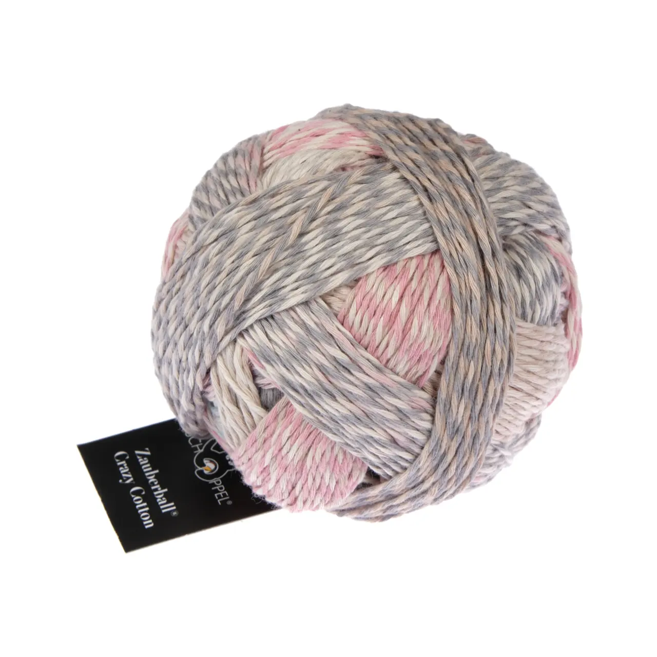 Zauberball® Crazy Cotton 2624 Elchtest von Schoppel. Europäisches Baumwollgarn aus griechischem Anbau. Wasser- und resourcenschonende Herstellung in der EU. Der komplette Farbumfang könnte länger als ein Knäuel sein.