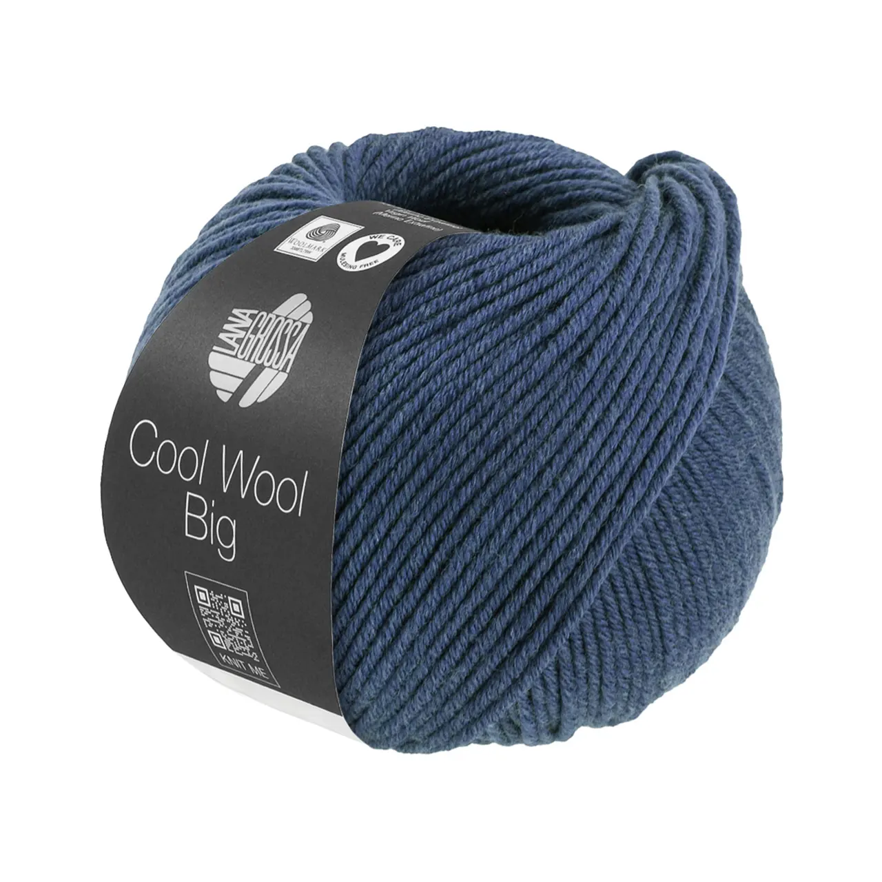 Cool Wool Big Mélange 1693 Jeans Meliert von Lana Grossa. Extrafeine Merinowolle waschmaschinenfest und filzfrei