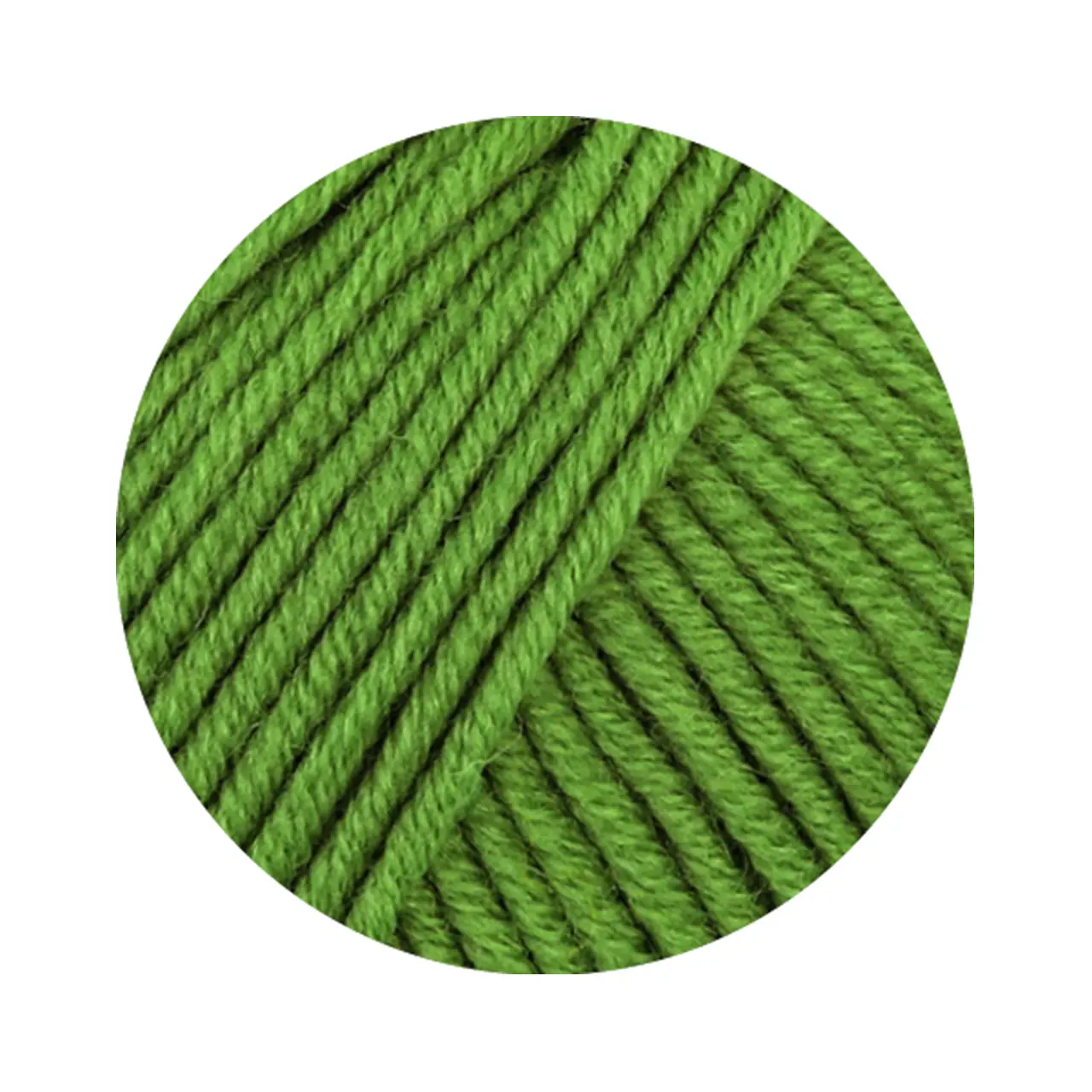 Cool Wool Superbig Uni 25 Maigrün von Lana Grossa. Pure extrafeine Merinowolle waschmaschinenfest und filzfrei
