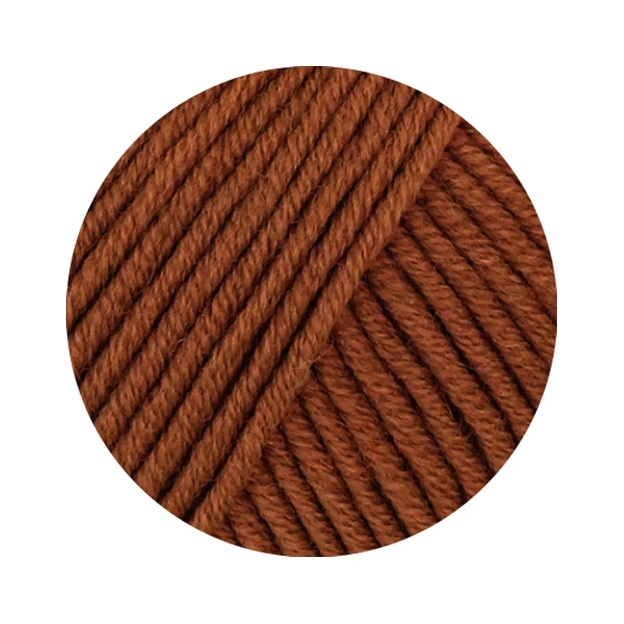 Cool Wool Superbig Uni 39 Rost von Lana Grossa. Pure extrafeine Merinowolle waschmaschinenfest und filzfrei