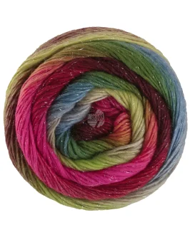 <span class="yarn-title">Meilenweit 100 Color Mix Sparks</span> <span class="yarn-color">7611 Brombeer/<wbr>Rot/<wbr>Hellrot/<wbr>Pistazie/<wbr>Petrol/<wbr>Grün/<wbr>Limette/<wbr>Pastellgrün/<wbr>Beige</span>