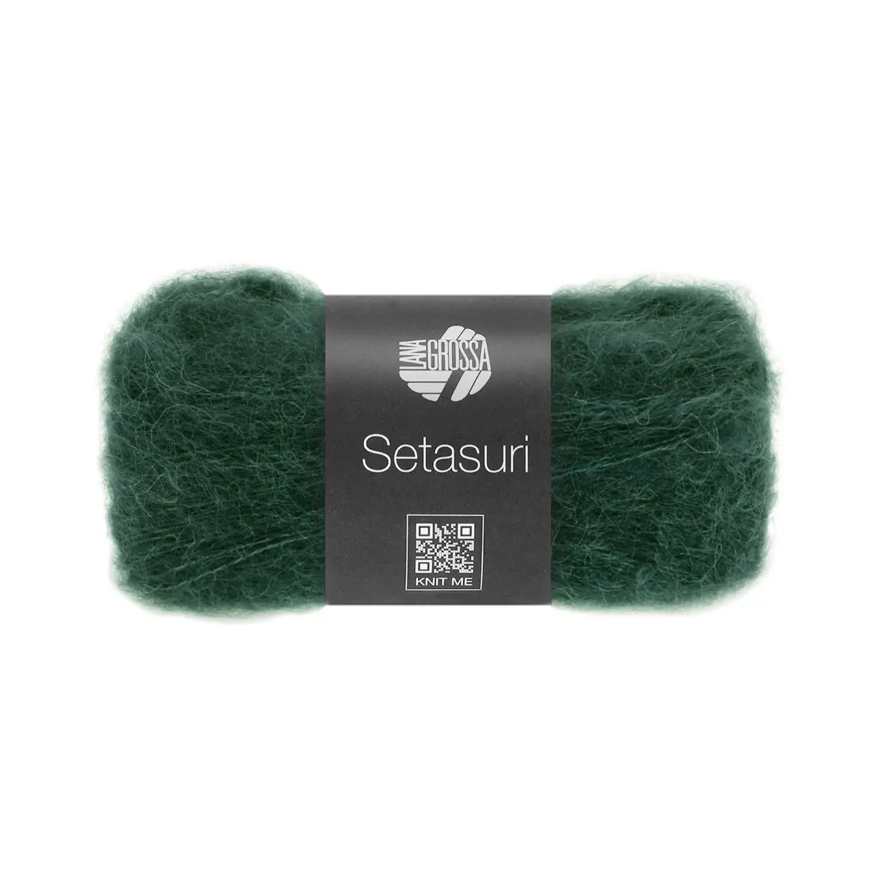 Setasuri 77 Tiefseegrün von Lana Grossa. Feines Lace-Garn aus Suri-Alpakafasern mit Seide