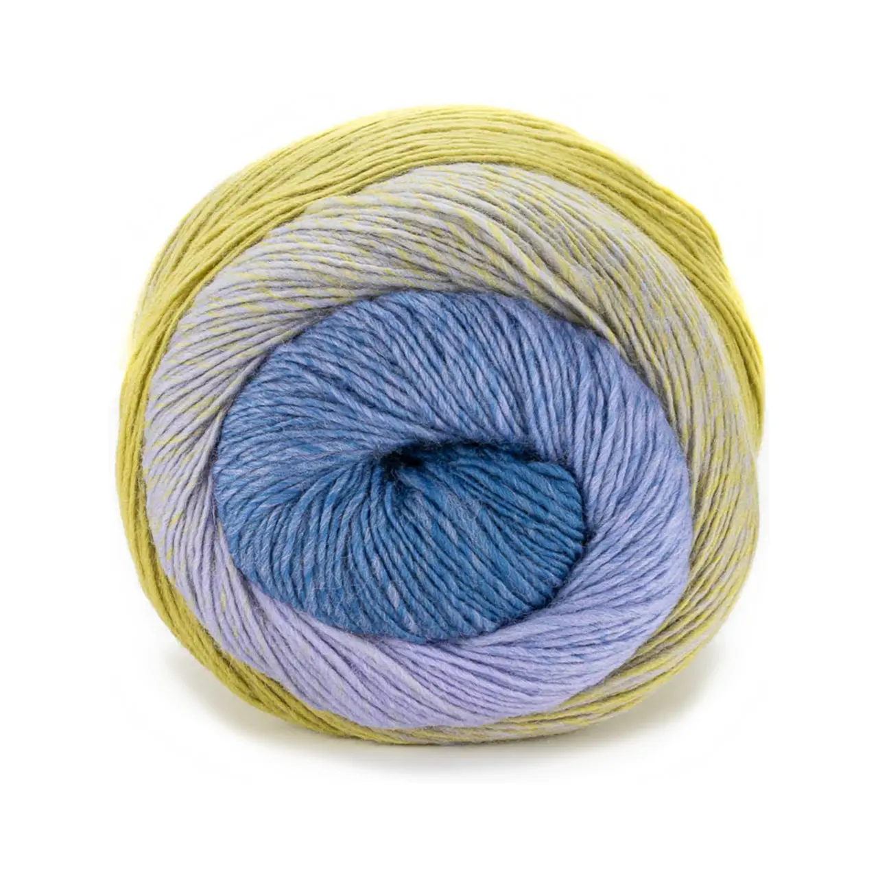 Poema 608 Vanilla/Lilac/Indigo von Laines Du Nord. 100% mulesing-freie Wolle für ein Garn dessen Farben sich in einer perfekten Sequenz zu einem Dégradé-Effekt verbinden.