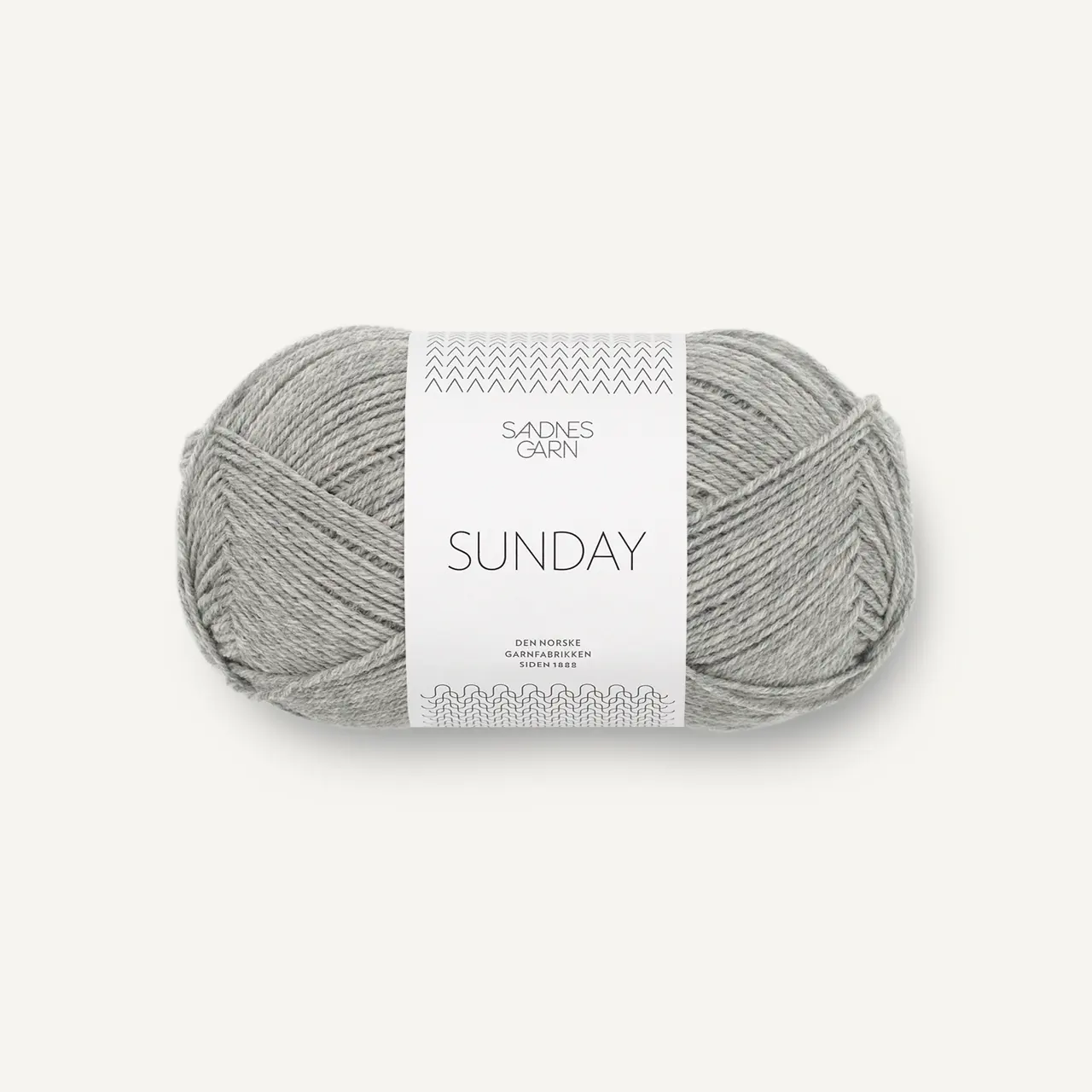 Sunday 1042 Gråmelert von Sandnes Garn. Ein zauberhaft leichtes Merinogarn nicht Superwash behandelt
