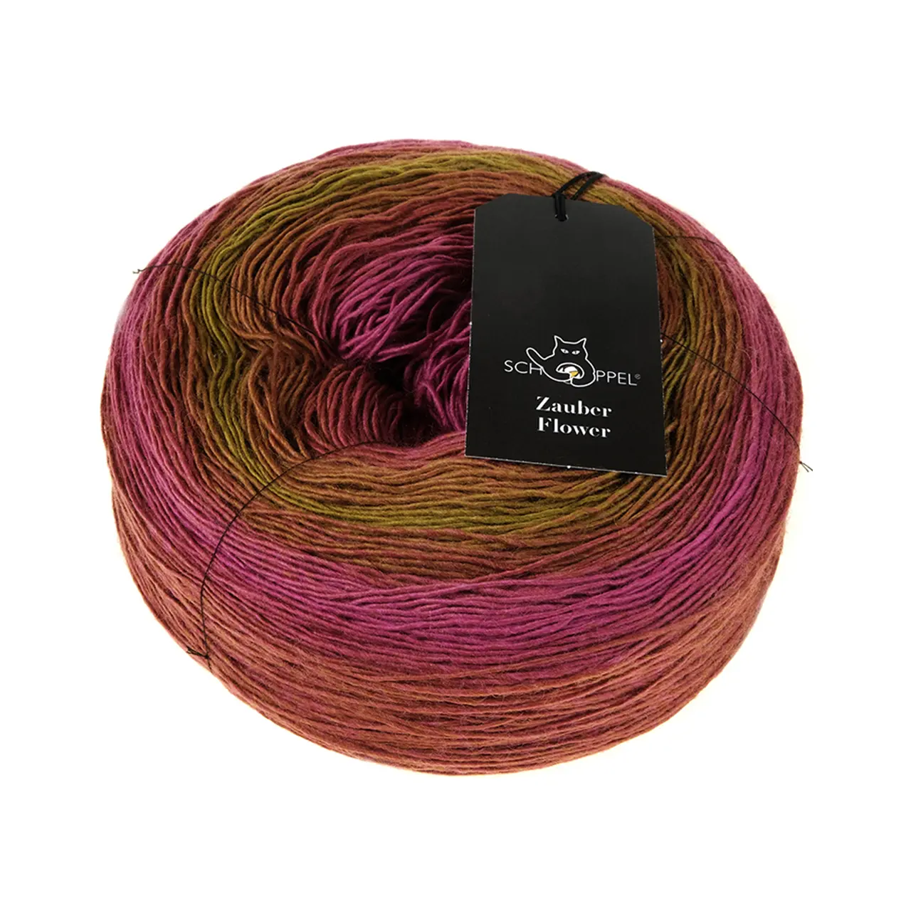 Zauber Flower Pro 2359 Kichererbse von Schoppel. Mit extra langem Farbverlauf. Jeder Knäuel besitzt ein individuelles und einzigartiges Farbspiel.