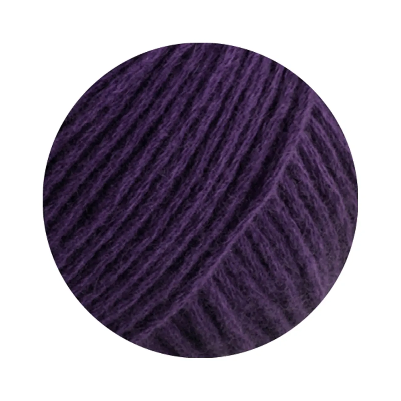 Cashmere Kiss 123 Aubergine von Lana Grossa. Edle Merino-Kaschmir-Mischung