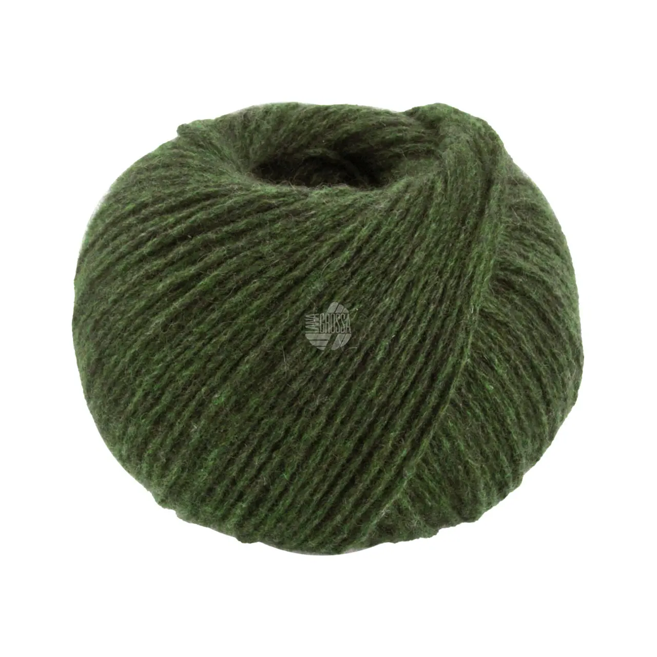 Cashmere Pure 28 Moosgrün von Lana Grossa. Klassisch verzwirntes reines Kaschmirgarn