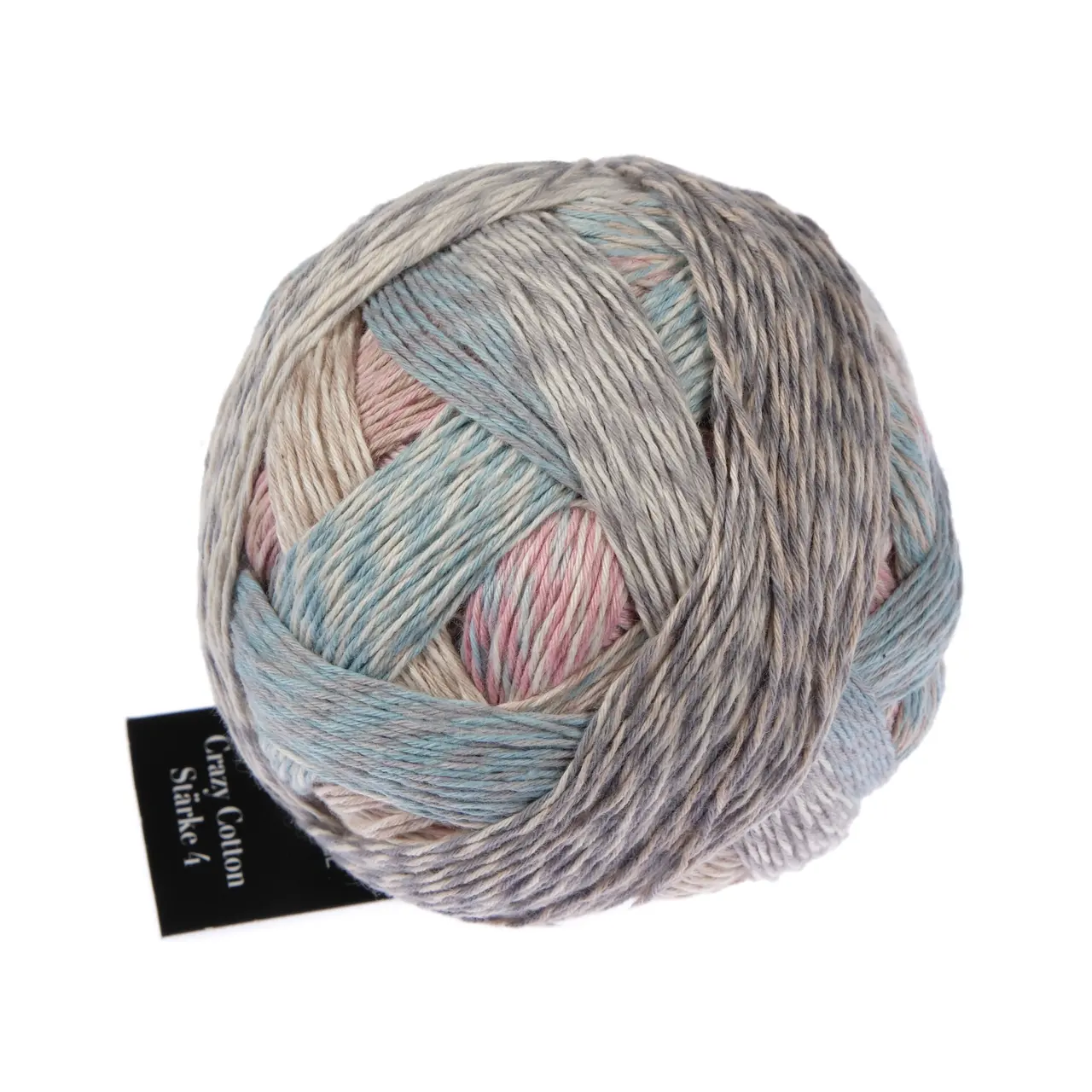 Crazy Cotton Stärke 4 2624 Elchtest von Schoppel. Europäisches Baumwollgarn aus griechischem Anbau. Wasser- und resourcenschonende Herstellung in der EU. Der komplette Farbumfang könnte länger als ein Knäuel sein.