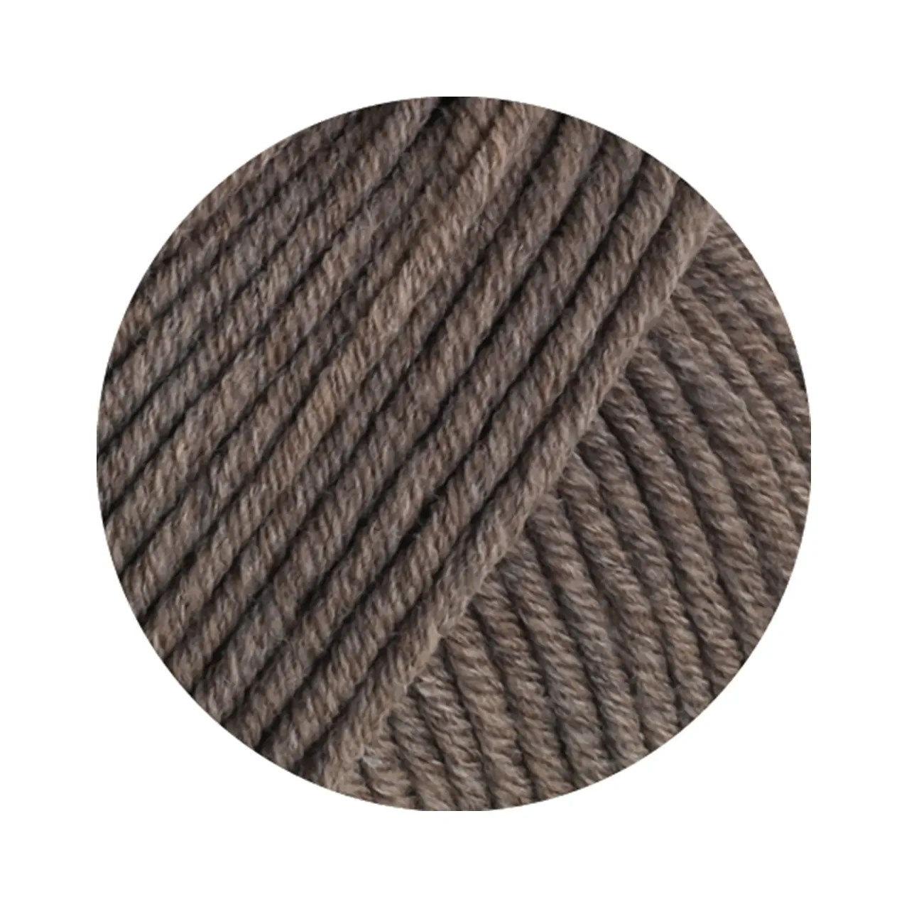 Cool Wool Superbig Mélange 213 Taupe Meliert von Lana Grossa. Pure extrafeine Merinowolle waschmaschinenfest und filzfrei