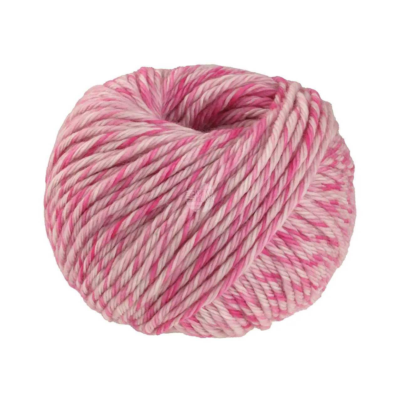 Vintage Chunky 16 Puderrosa/Pink von Lana Grossa. Merinoklassiker mit Ton in Ton Farbeffekt