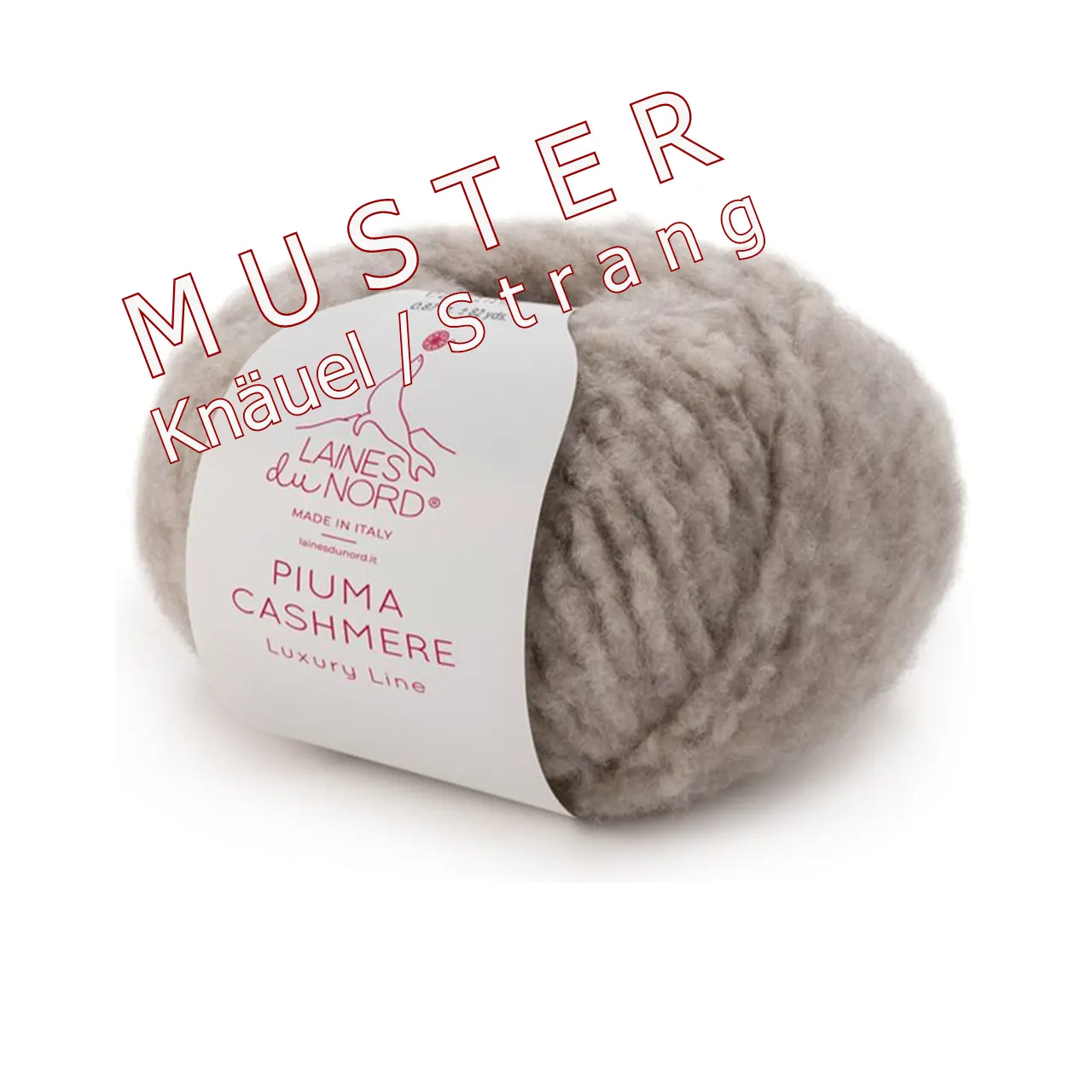 Piuma Cashmere 22 Rot von Laines Du Nord. Eine exklusive Komposition aus feinstem Kaschmir und 16-Mikron-Merinowolle die für außergewöhnliche Weichheit und Leichtigkeit steht.