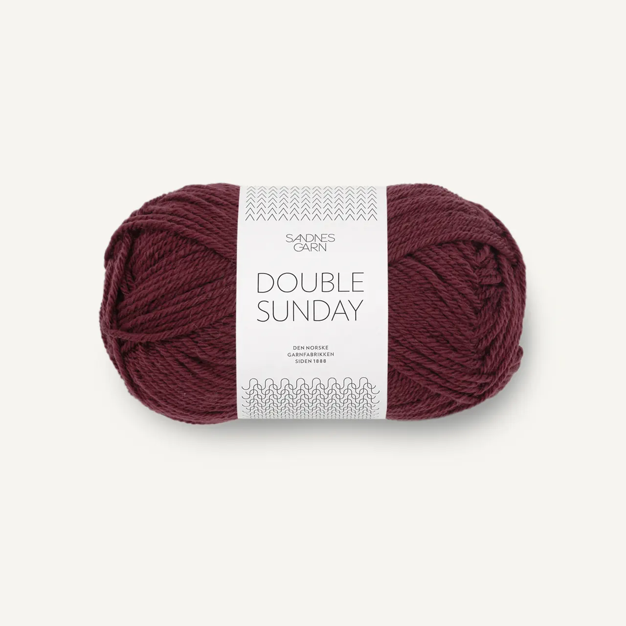 Double Sunday 4372 Dyp Burgunder von Sandnes Garn. Ein perfektes Basisgarn