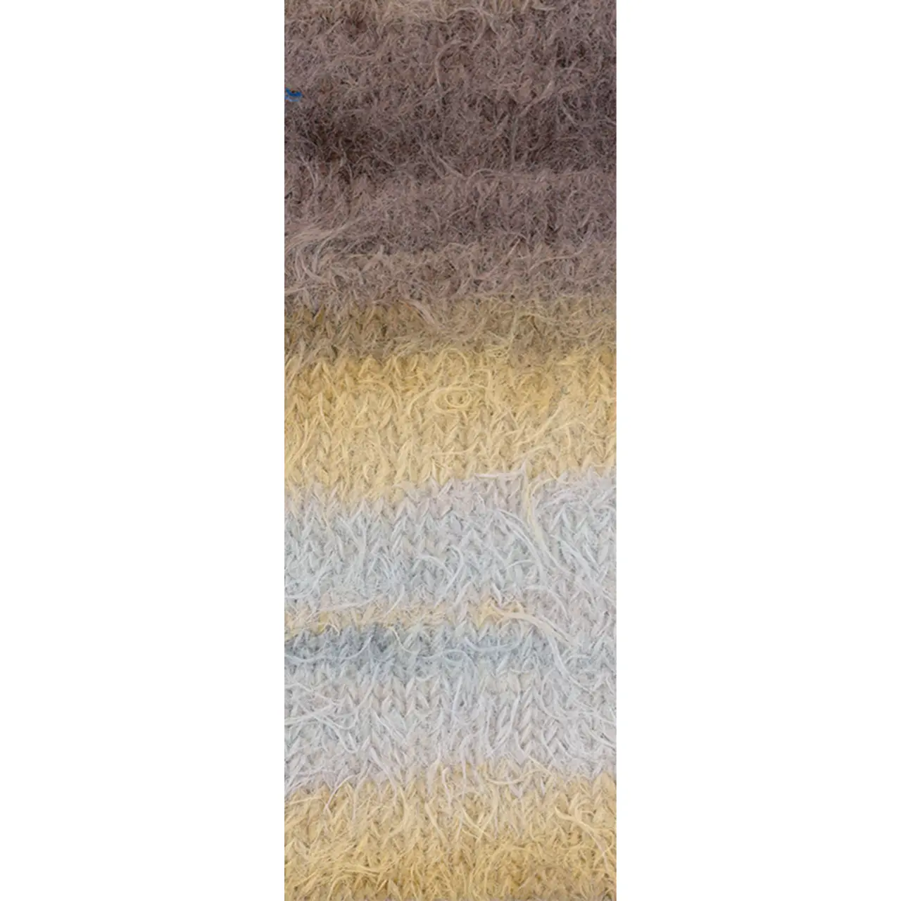 Basta Mista 108 Beige/Hellgrau/Grège/Taupe/Grau-/Dunkelbraun von Lana Grossa. Garn im Fake Fur Look locker verzwirnt aus einem Franseneffekt und feinen Merinofasern