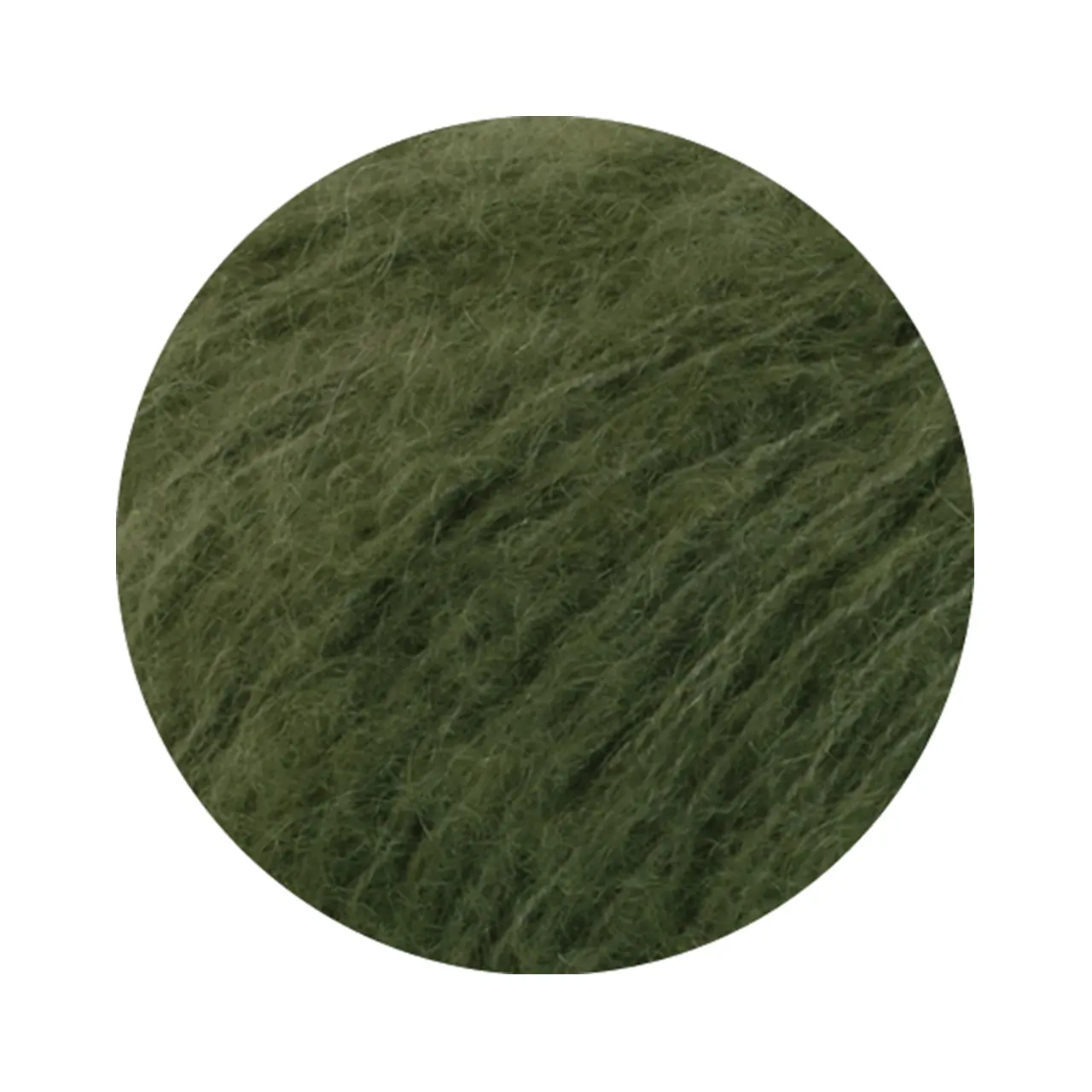 Mohair Di Gio 14 Farngrün von Lana Grossa. Locker verzwirntes Garn aus superfeinen Merinofasern und Superkid Mohair