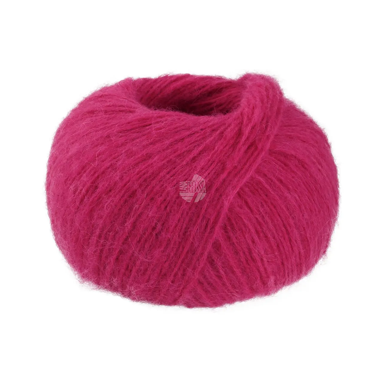 Nebbia 3 Fuchsia von Lana Grossa. Zarte Netzgarnstruktur aus Merino gefüllt mit Baby- Alpakafasern