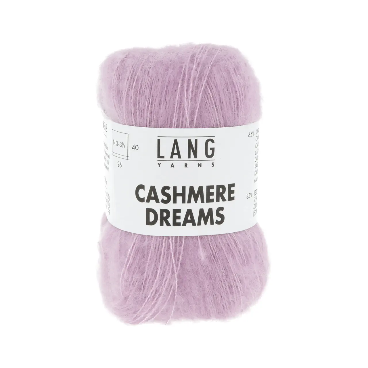Cashmere Dreams 209 Rosa Hell von Lang Yarns. Der Name ist Programm - ein Traum aus Cashmere und Seide.