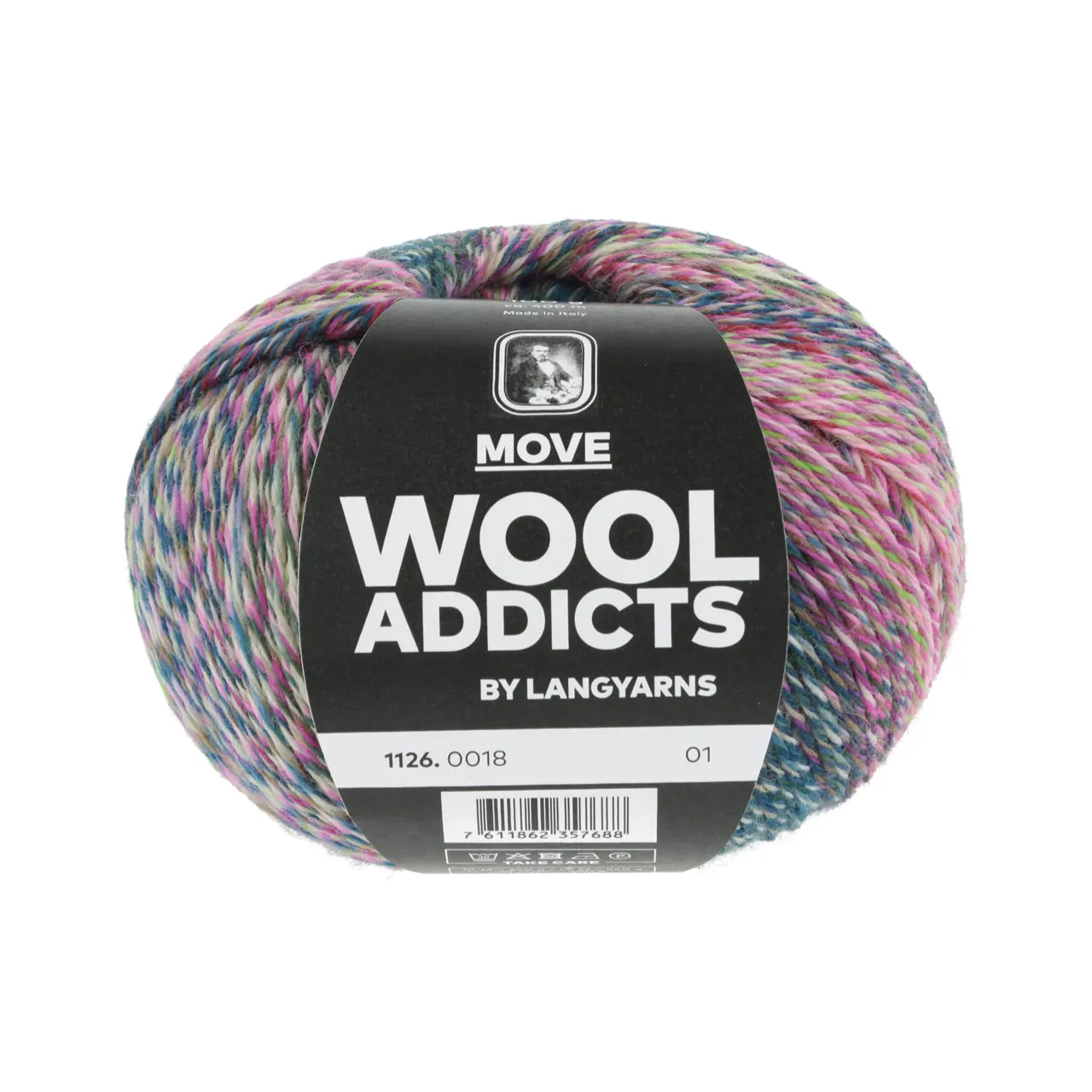 Move 18 Darkgreen/Neongreen/Pink/Petro von Lang Yarns. The world is at your feet. This yarn is designed to move. No more boring socks that soon fall apart. MOVE is extra strong breathable and provides enough warmth even for those with the very coldest toes.