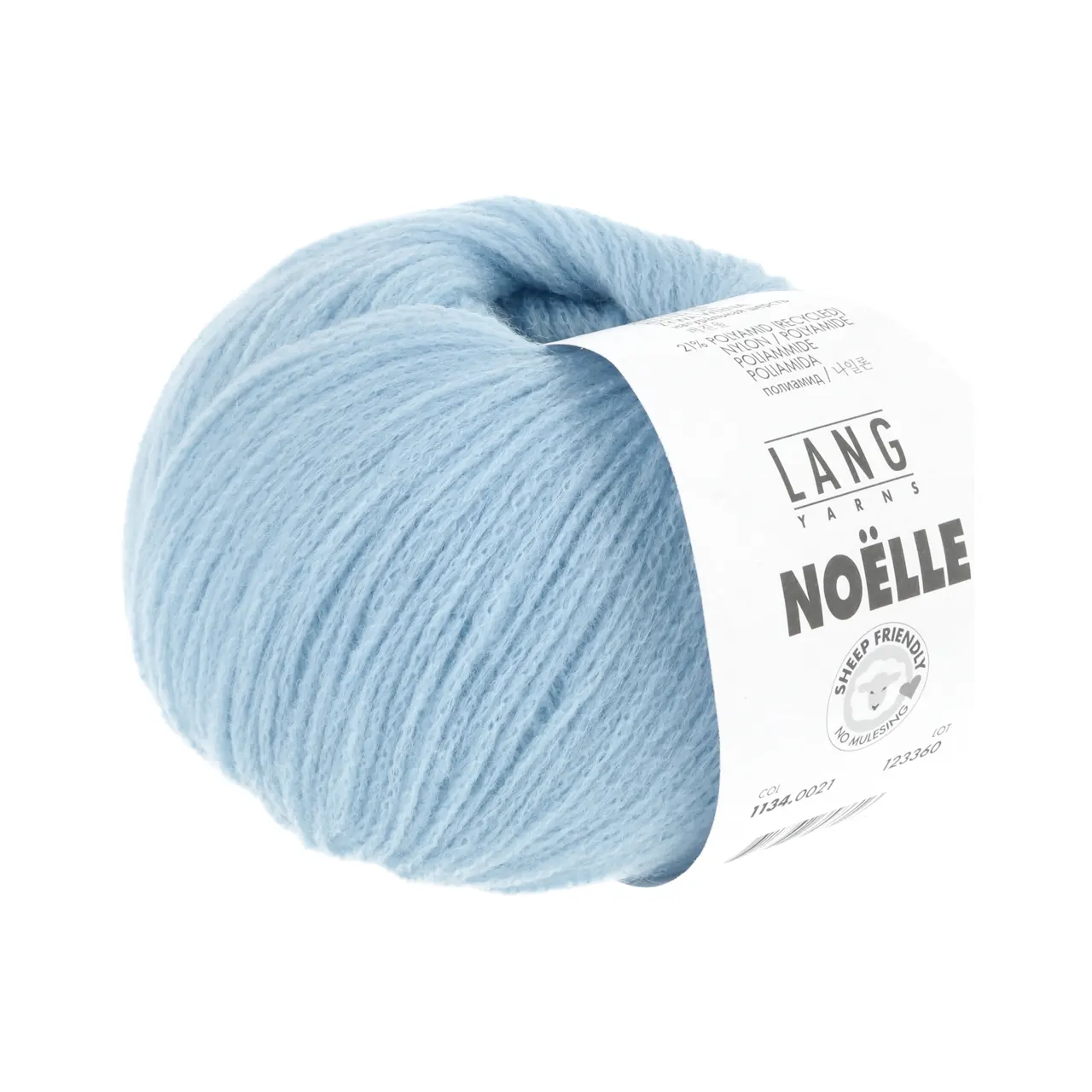 Noelle 21 Hellblau von Lang Yarns. NOELLE