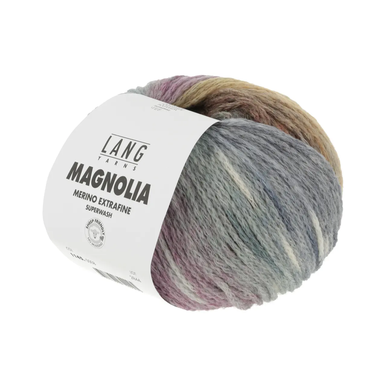 Magnolia 8 Cognac/Jeans/Petrol von Lang Yarns. Tauchen Sie ein in ein Spektrum von Farben und erleben Sie wie auf Ihren Nadeln ein lebendiger Garten erblüht.