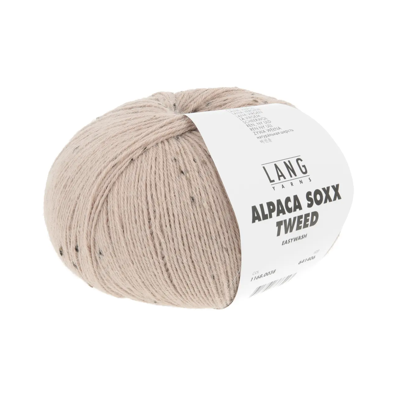 Alpaca Soxx Tweed 38 Haselnuss von Lang Yarns. Neu bieten wir Ihnen unsere Qualität ALPACA SOXX 4-fach auch mit Tweed Noppen an. Dank der Kombination aus Baby Alpaca Schurwolle und Polyamid eignet sich das Garn perfekt für kuschelige Socken und zahlreiche weitere Strickideen. ALPACA SOXX TWEED ist die ideale Wahl wenn Weichheit und Wärme im Mittelpunkt stehen.