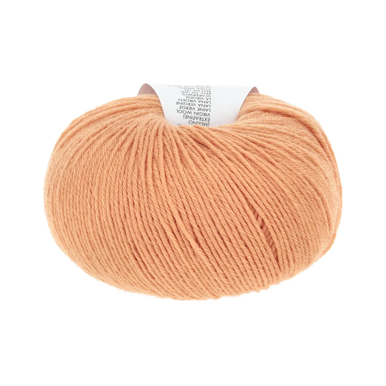 Merino 200 Bebe 459 Tangerine von Lang Yarns. Feine australische Merinowolle für hochwertige Bébé-Strickteile. Einfach verzwirnt ist sie atmungsaktiv warm weich im Griff und maschinenwaschbar - die erste Wahl für Babystrick.